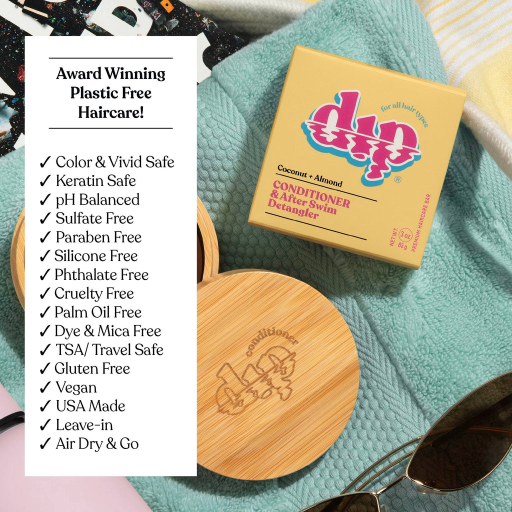 Dip - Dip Conditioner Bar & After Swim Detangler - Coconut & Almond