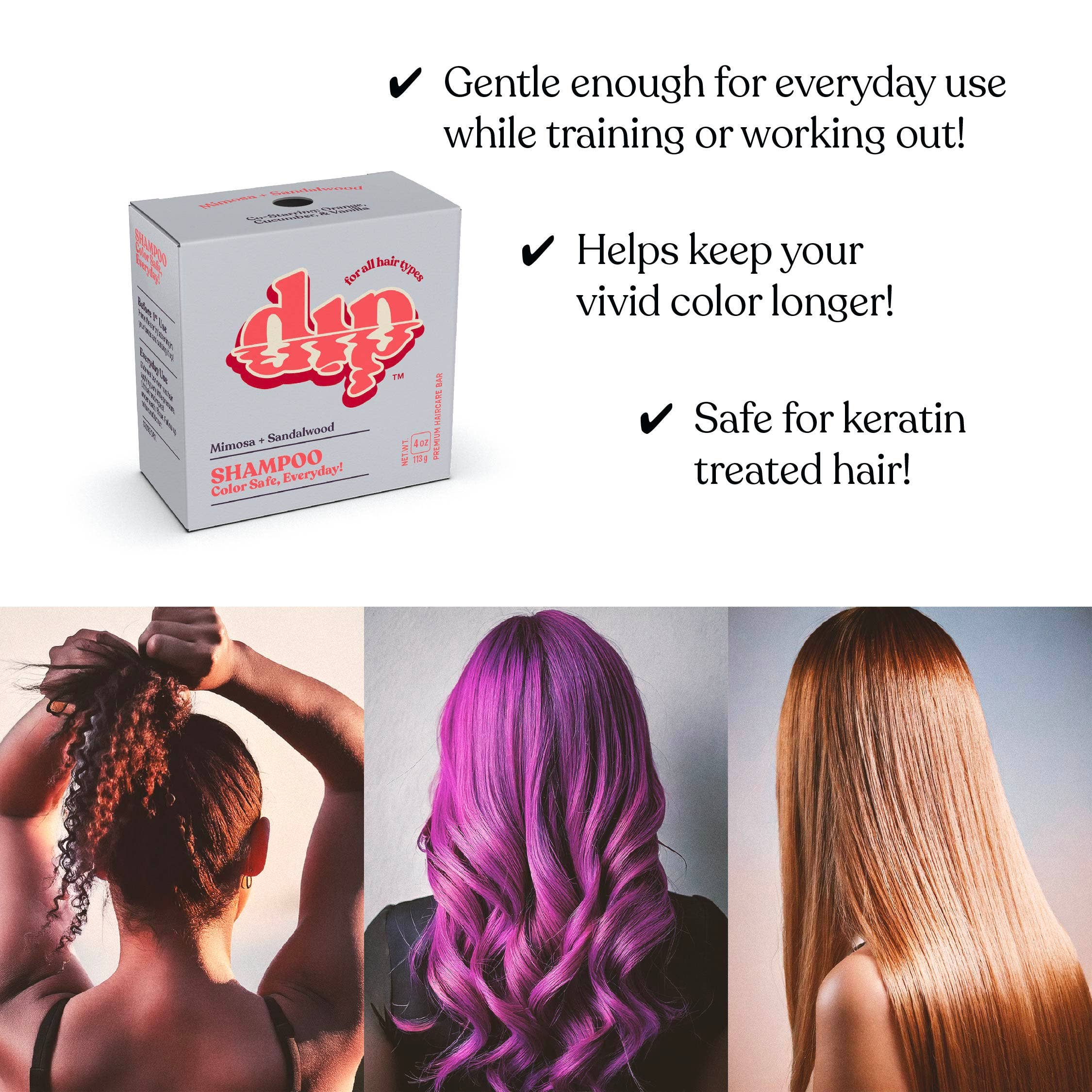 Dip - Dip Shampoo Bar: Color Safe, Everyday - Mimosa & Sandalwood
