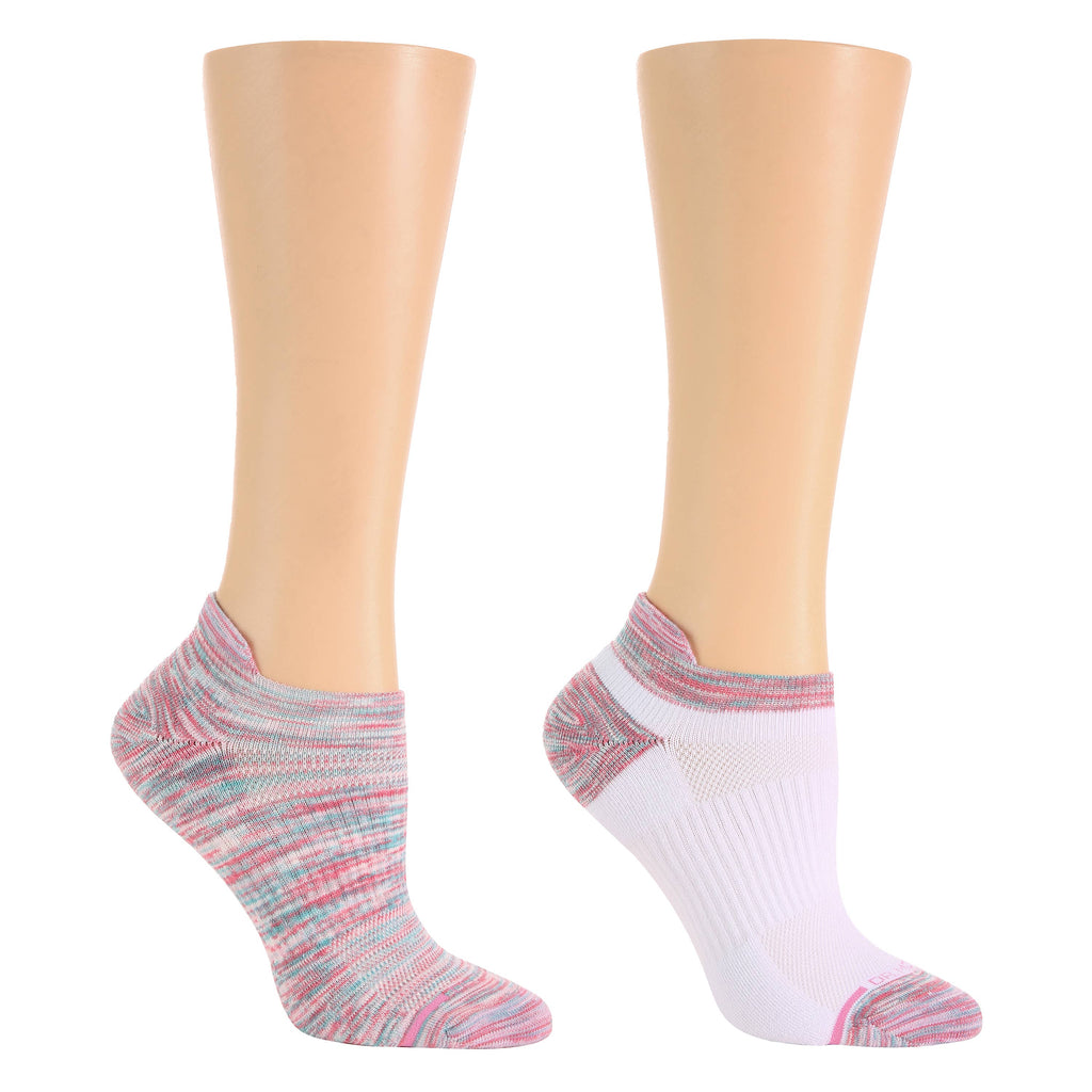 Dr. Motion - Space Dye | Ankle Compression Socks for Women: Bright Pink