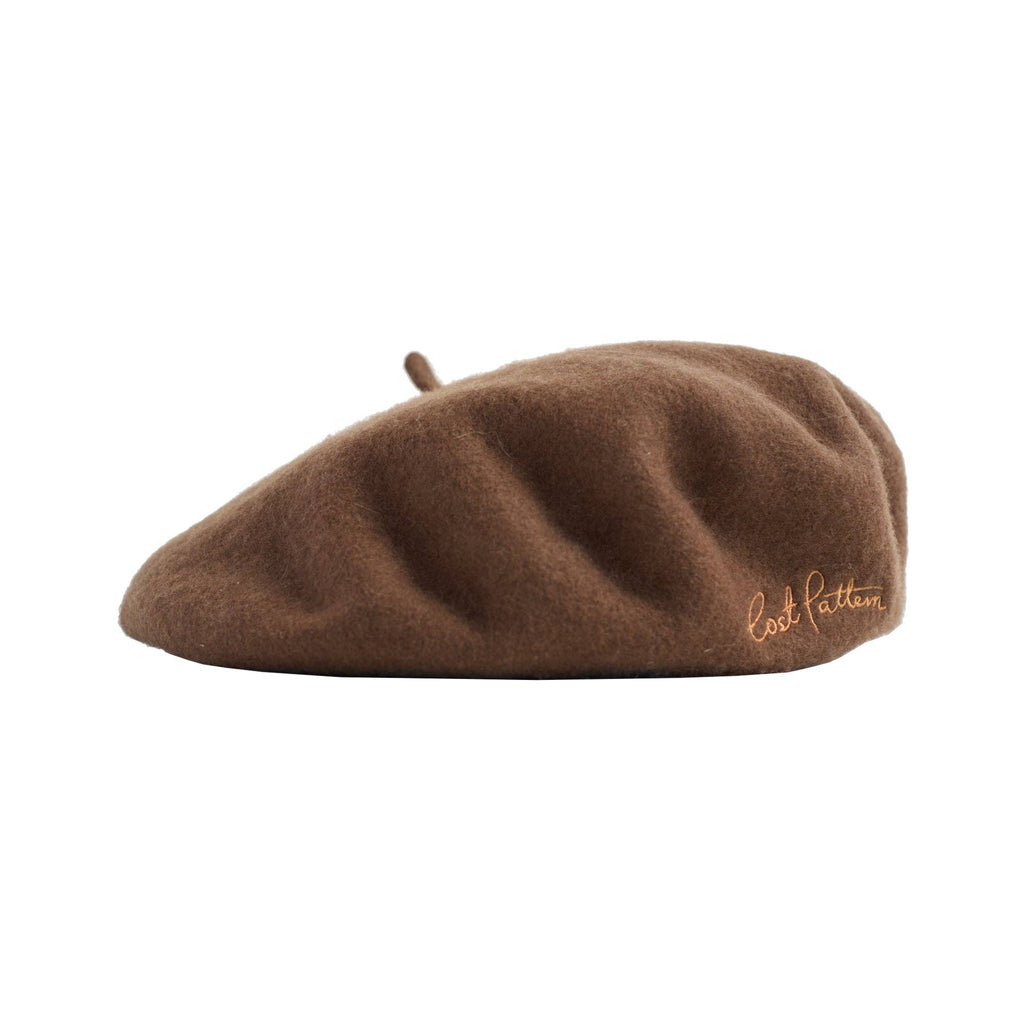 Lost Pattern NYC - "Bon Chic" Wool Beret - Chestnut