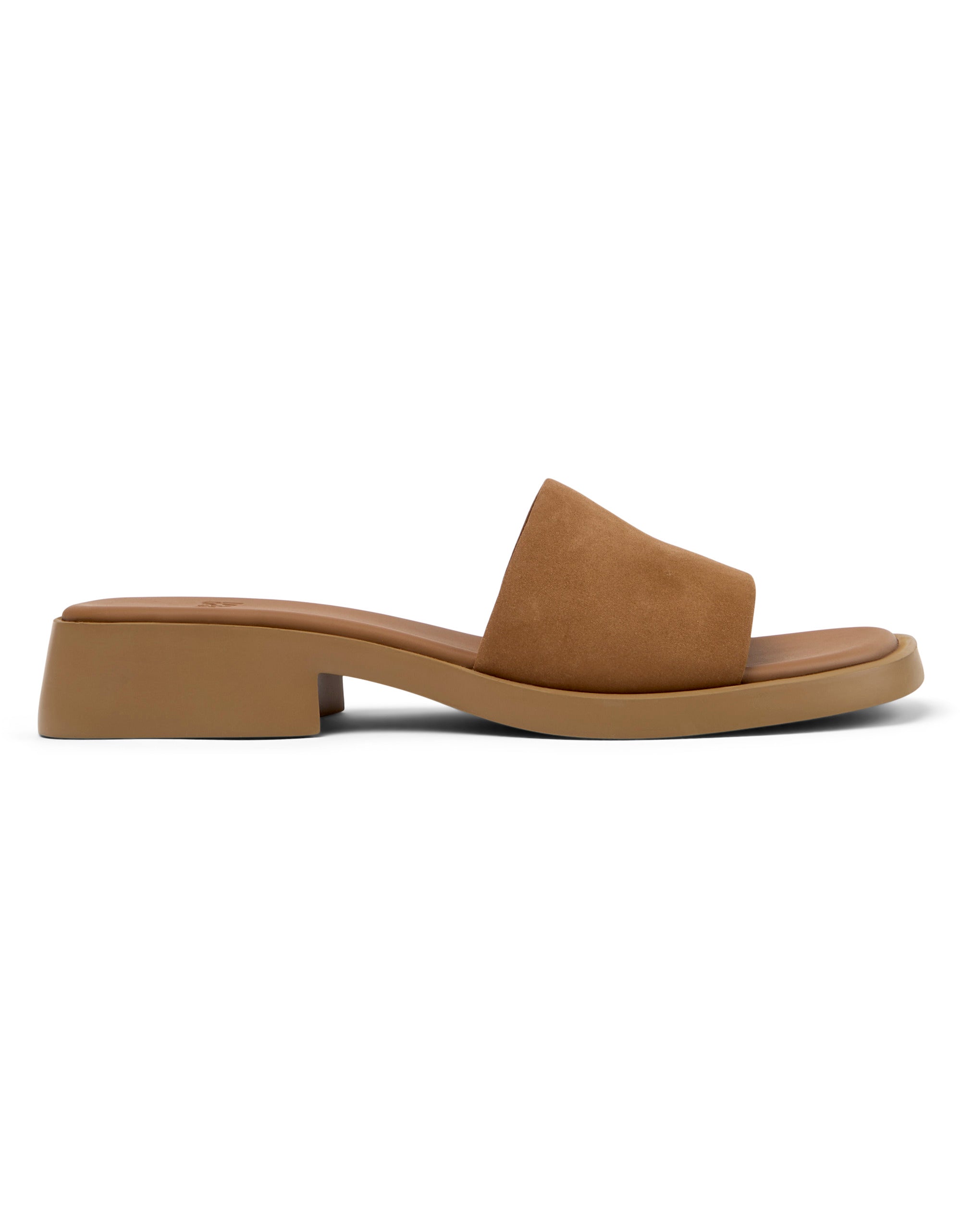 Brown sandal on a white background