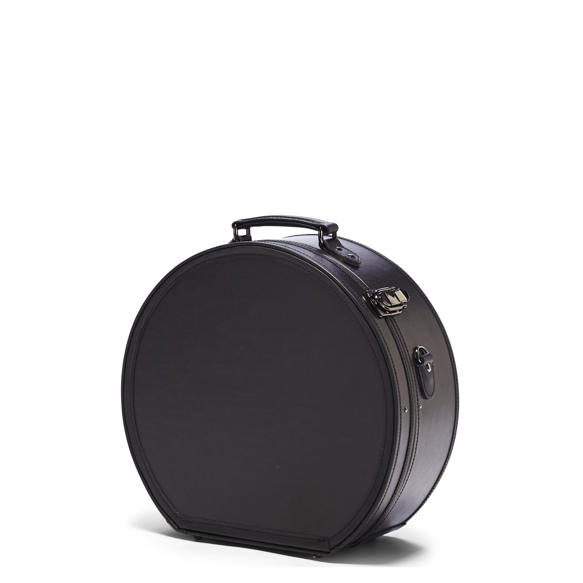 Black hatbox on white background