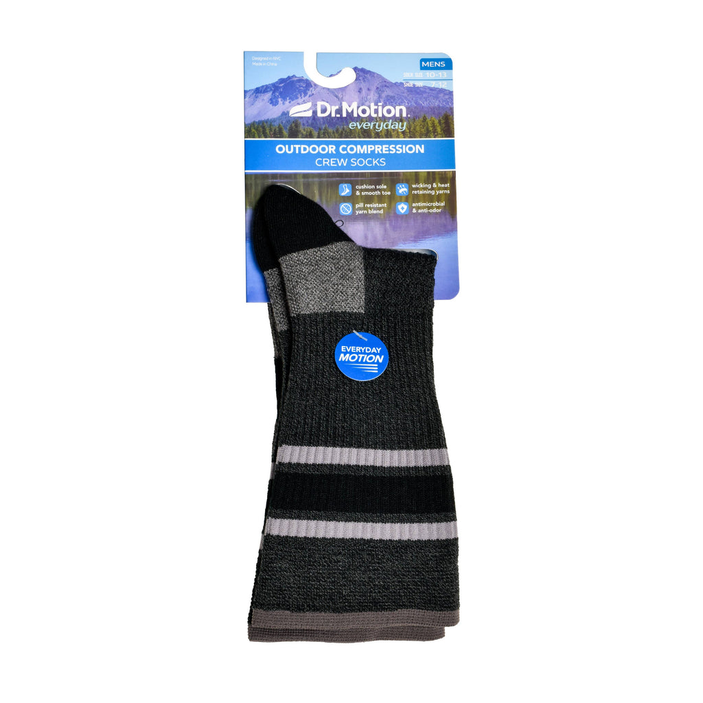 Dr. Motion - Varsity Top Stripe | Compression Outdoor Medium Weight Crew For Men