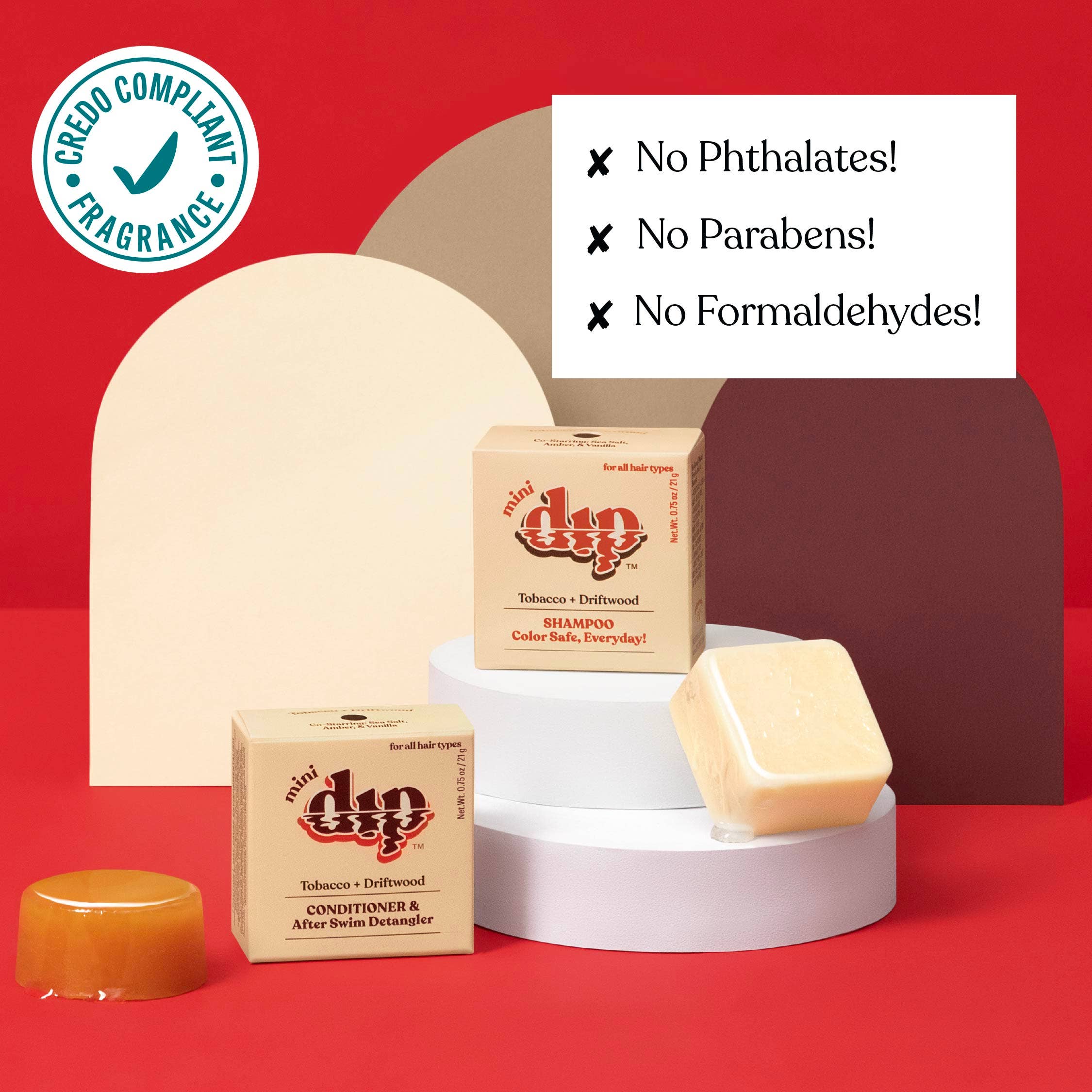 Dip - Mini Dip Shampoo Bar: Color Safe, Everyday - Tobacco & Driftwood