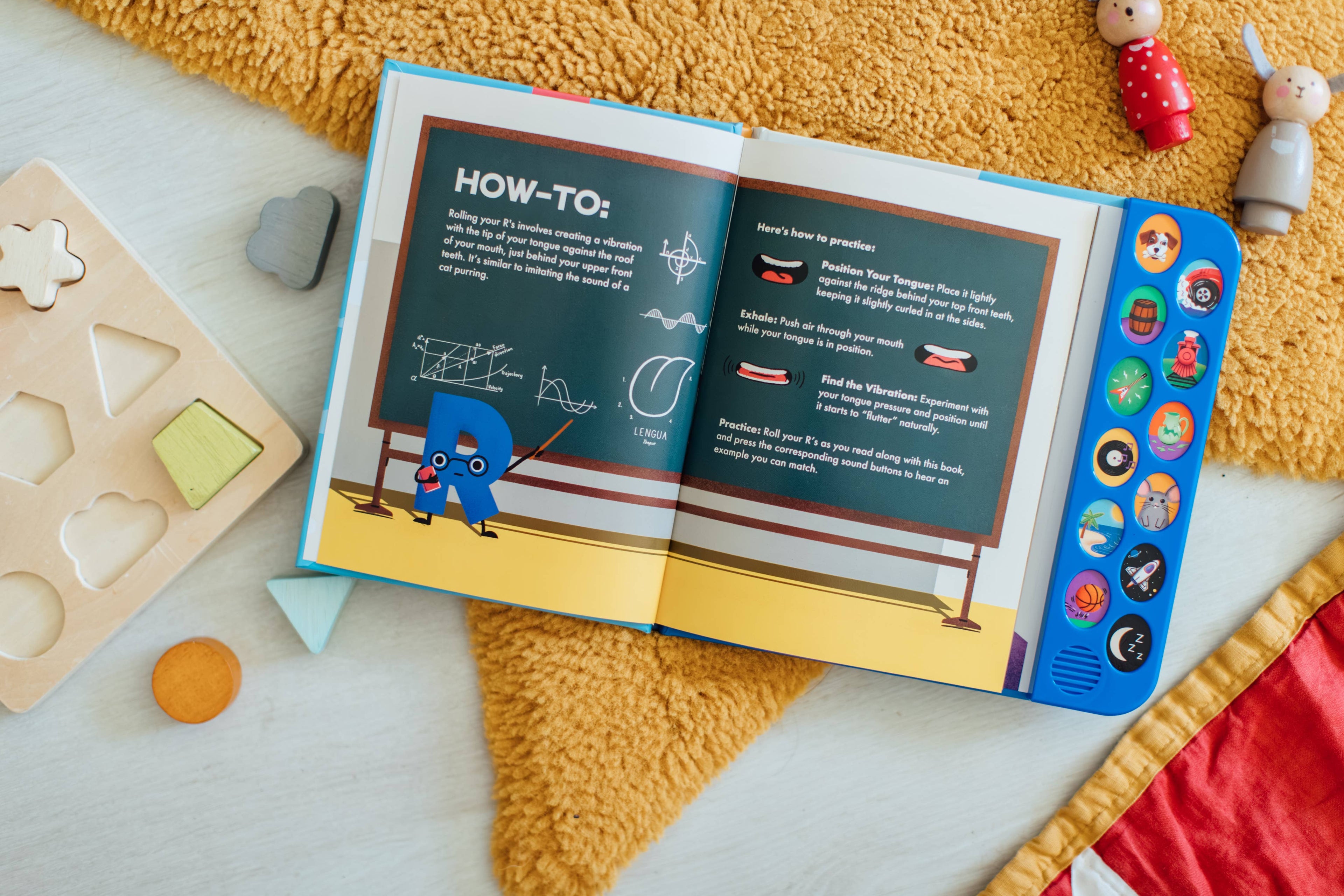 Blue Star Press - How Do You Roll Your R's?: Bilingual Sound Book for Kids