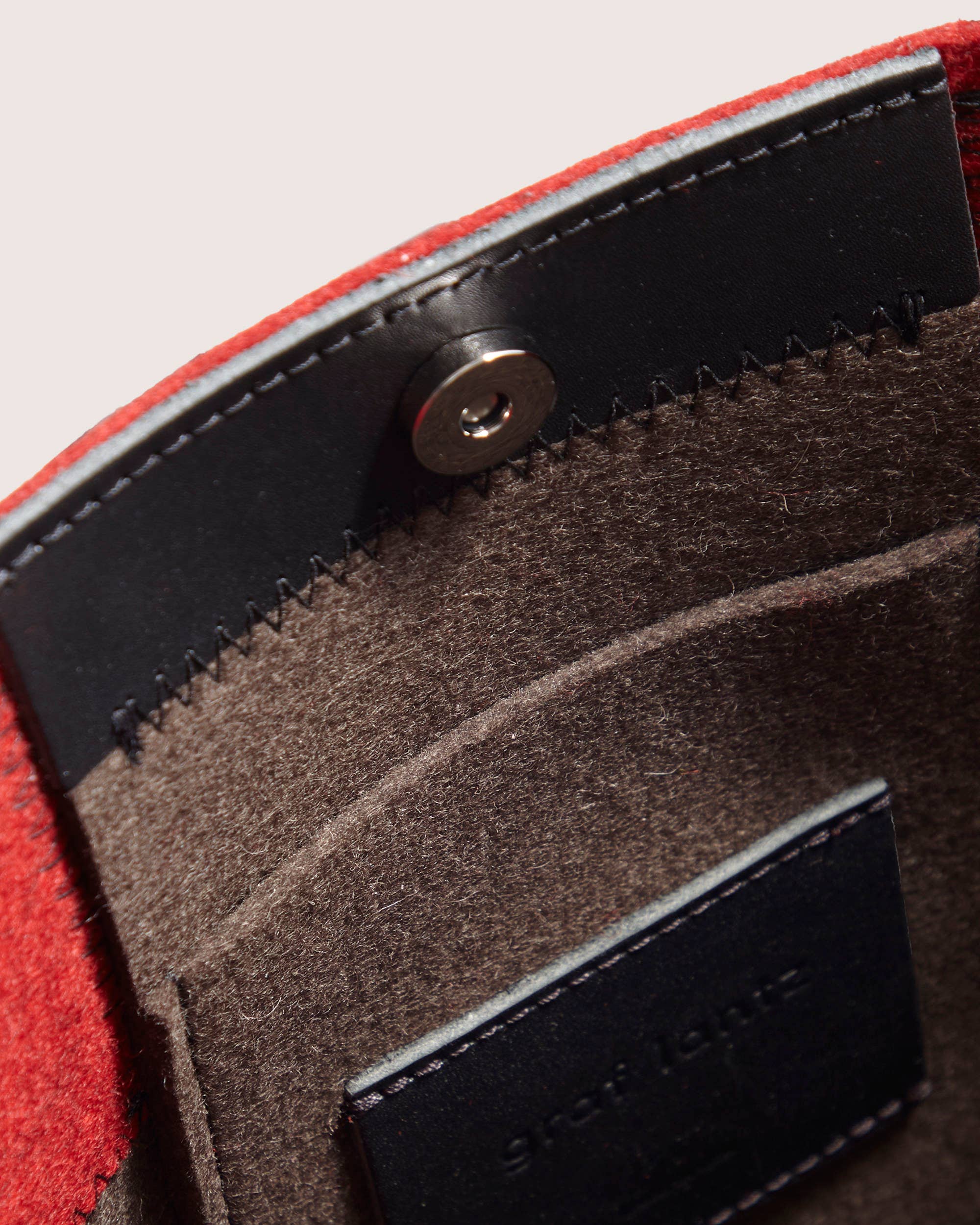 Graf Lantz - Jaunt Merino Wool Tote - Tobacco / Cherry Black