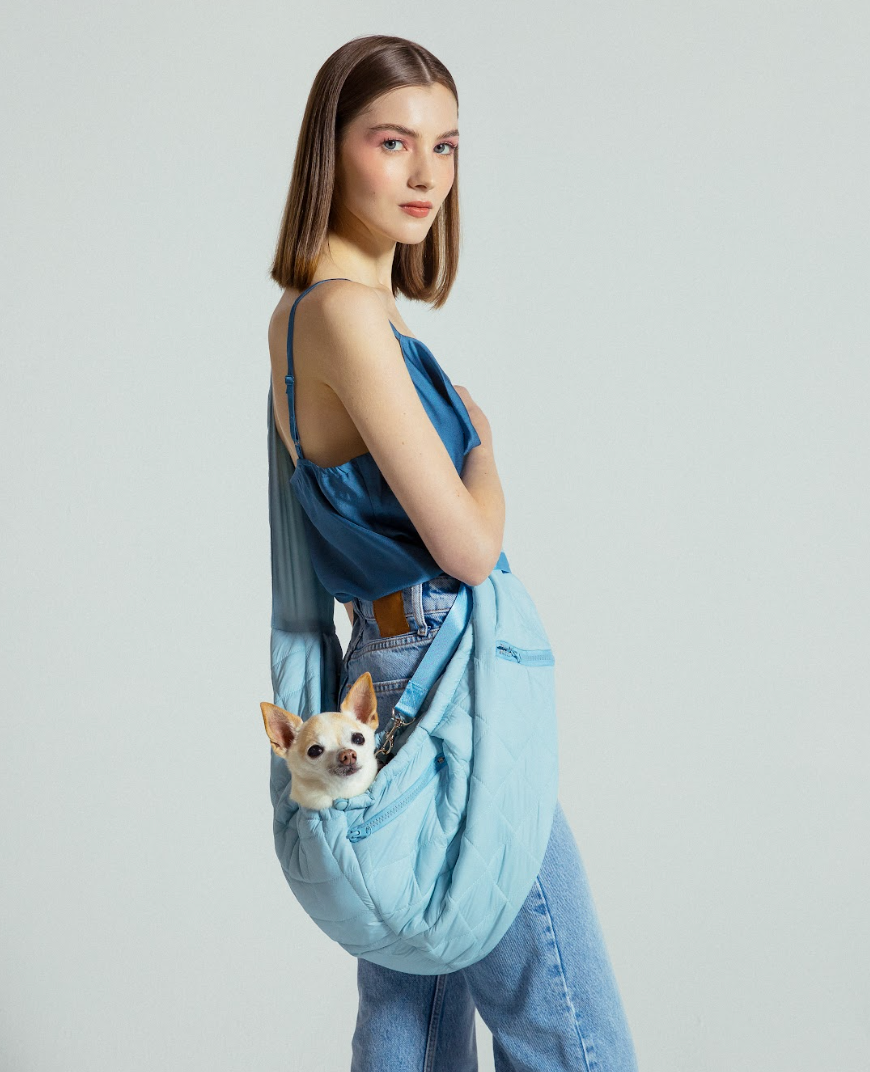Maxbone - Eco Packable Sling Carrier in Sky Blue for Dogs