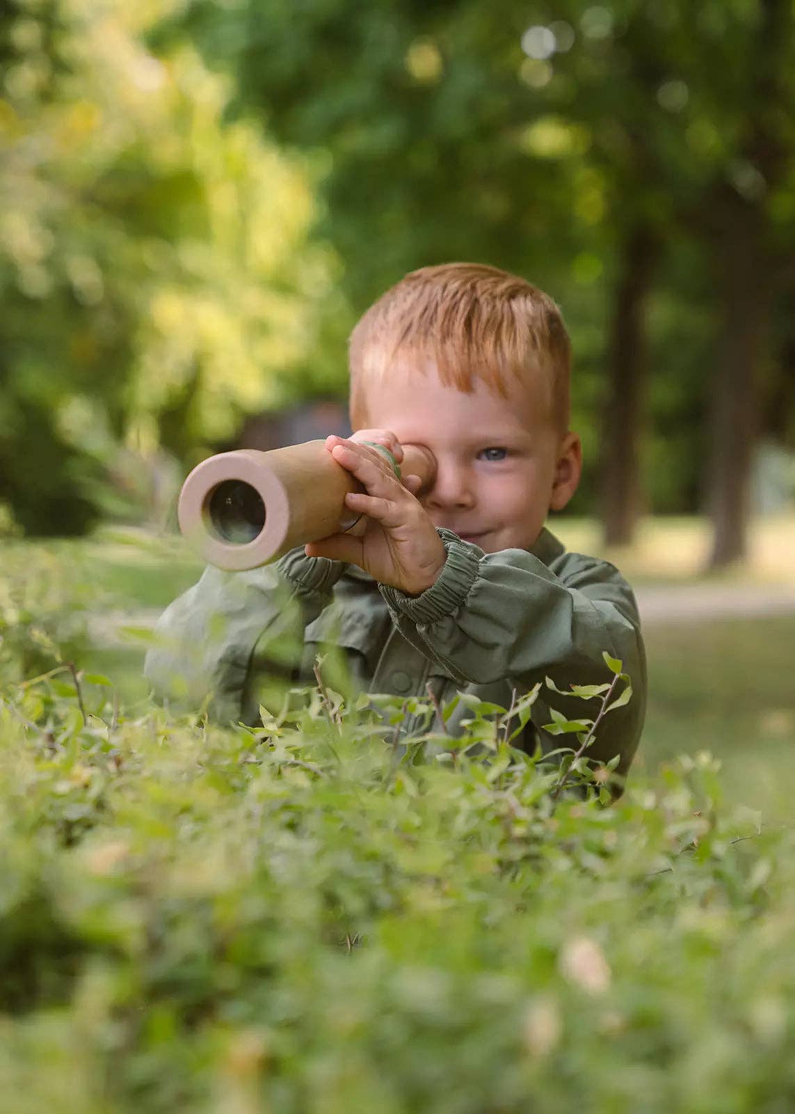 Coco Village - Wooden Handheld Telescope – 20x Zoom
