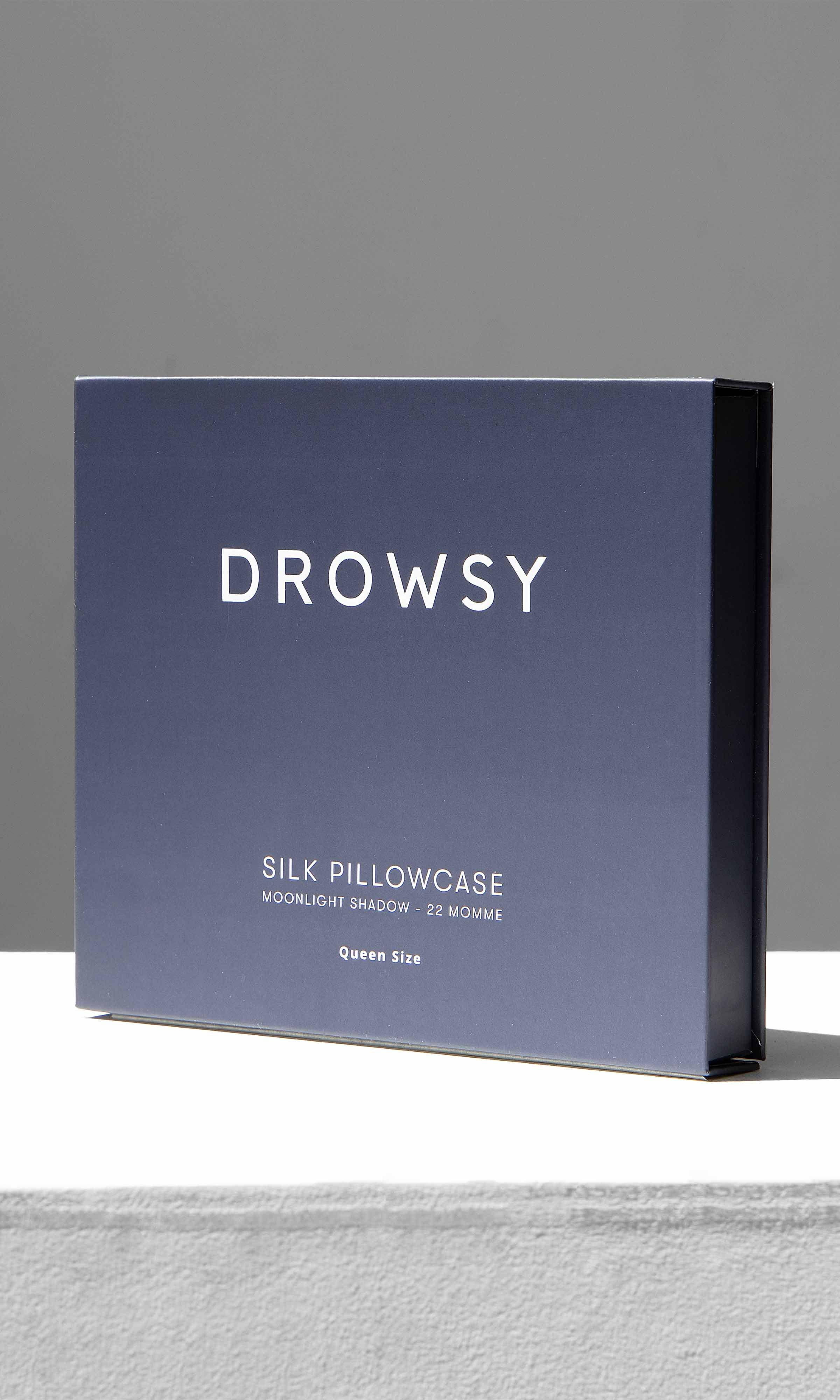 Drowsy Sleep Co. - Moonlight Shadow Silk Queen Pillowcase
