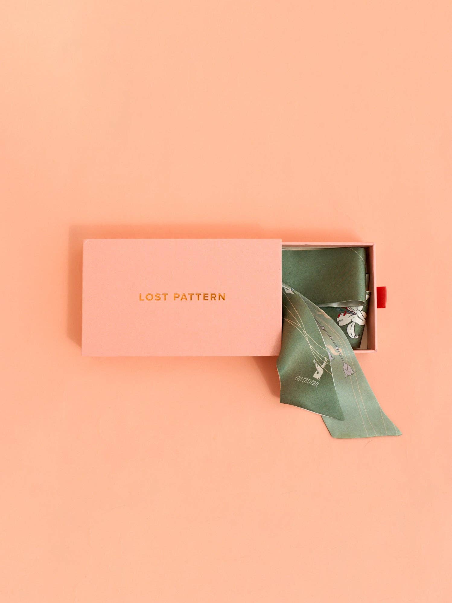 Lost Pattern NYC - "Lily" Silk Skinny Scarf