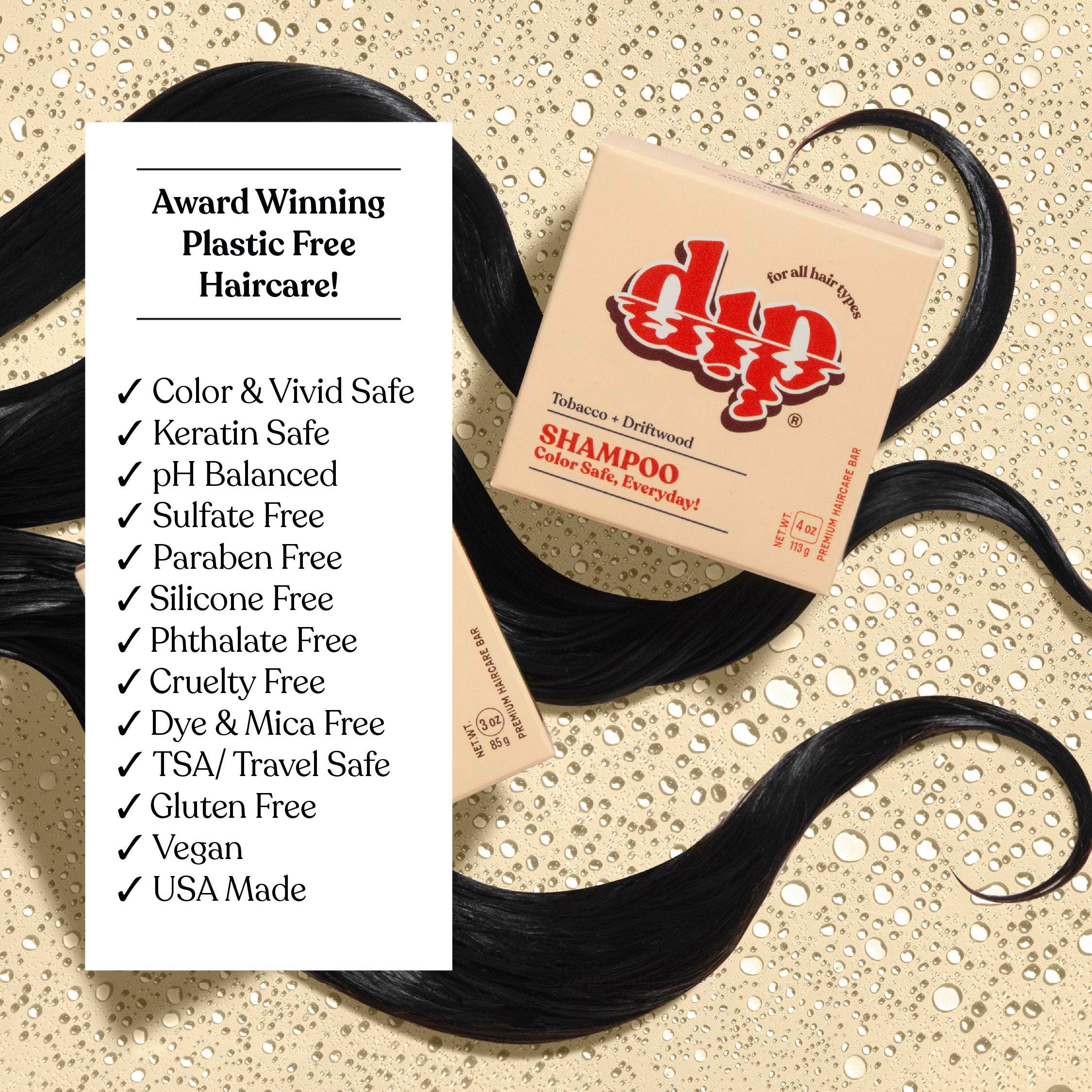 Dip - Dip Shampoo Bar: Color Safe, Everyday - Tobacco & Driftwood
