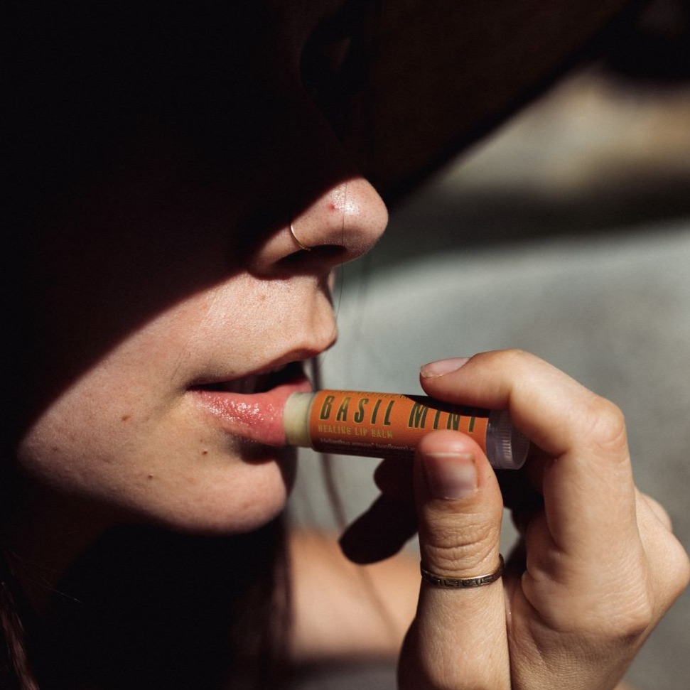 Urb Apothecary - Basil Mint Lip Balm - Healing, Botanically-Infused, Bio-Tube