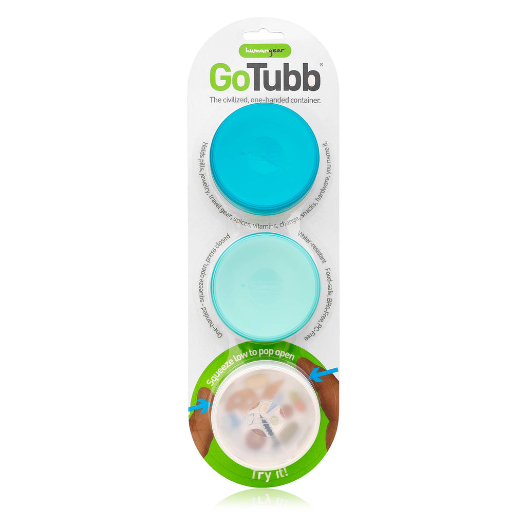 humangear - GoTubb 3-Pack - Reusable Storage Travel Container