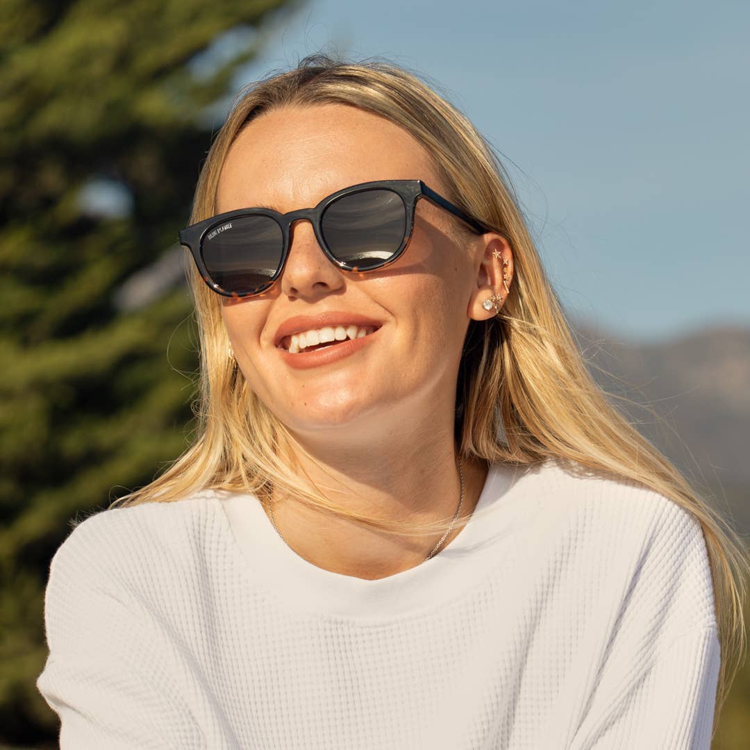 Blue Planet Eco-Eyewear - BP19917 - Gram  - Onyx To Walnut Tortoise Fade / Gradient Br