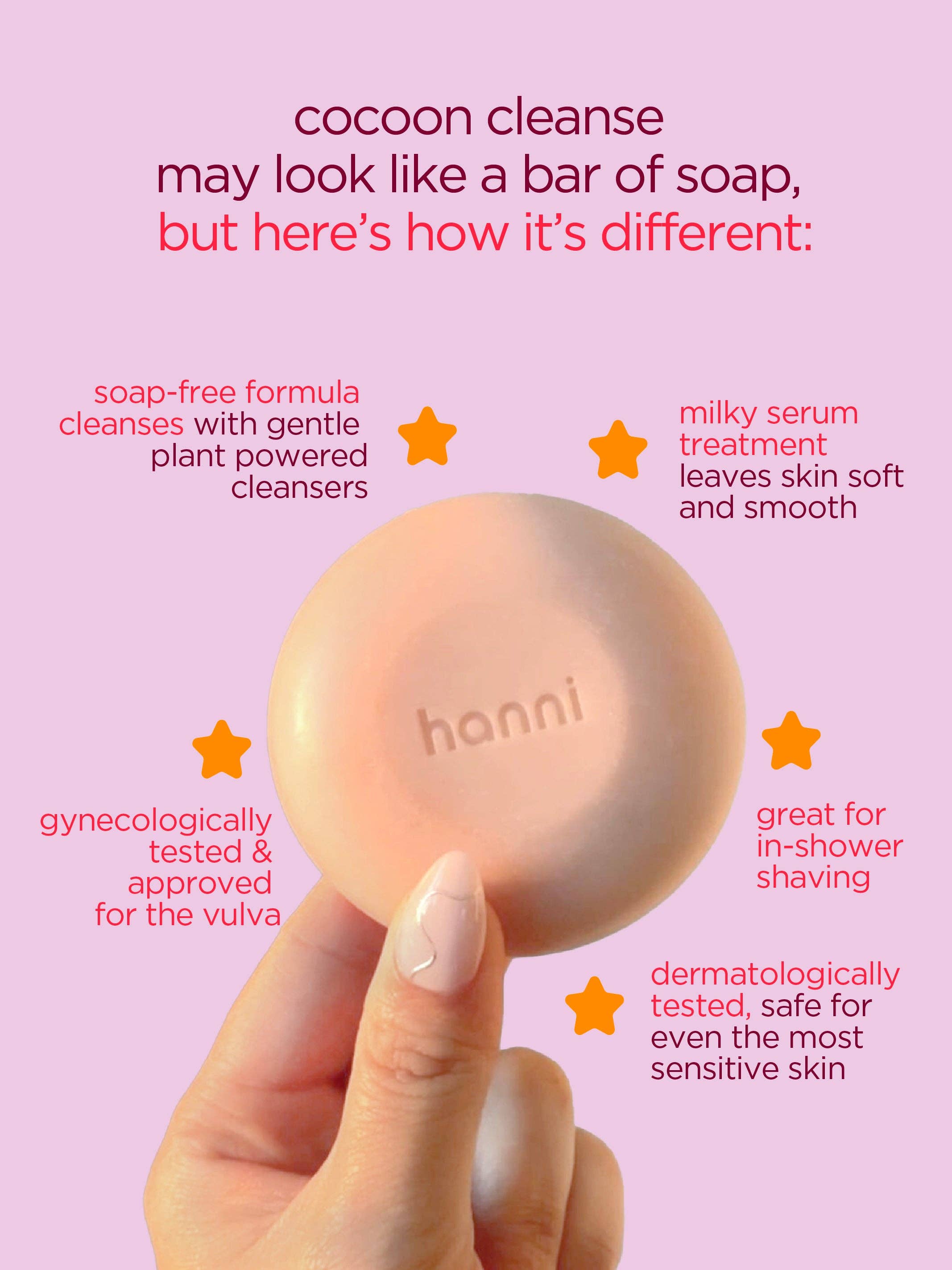 Hanni - Cocoon cleanse - solid serum cleanser