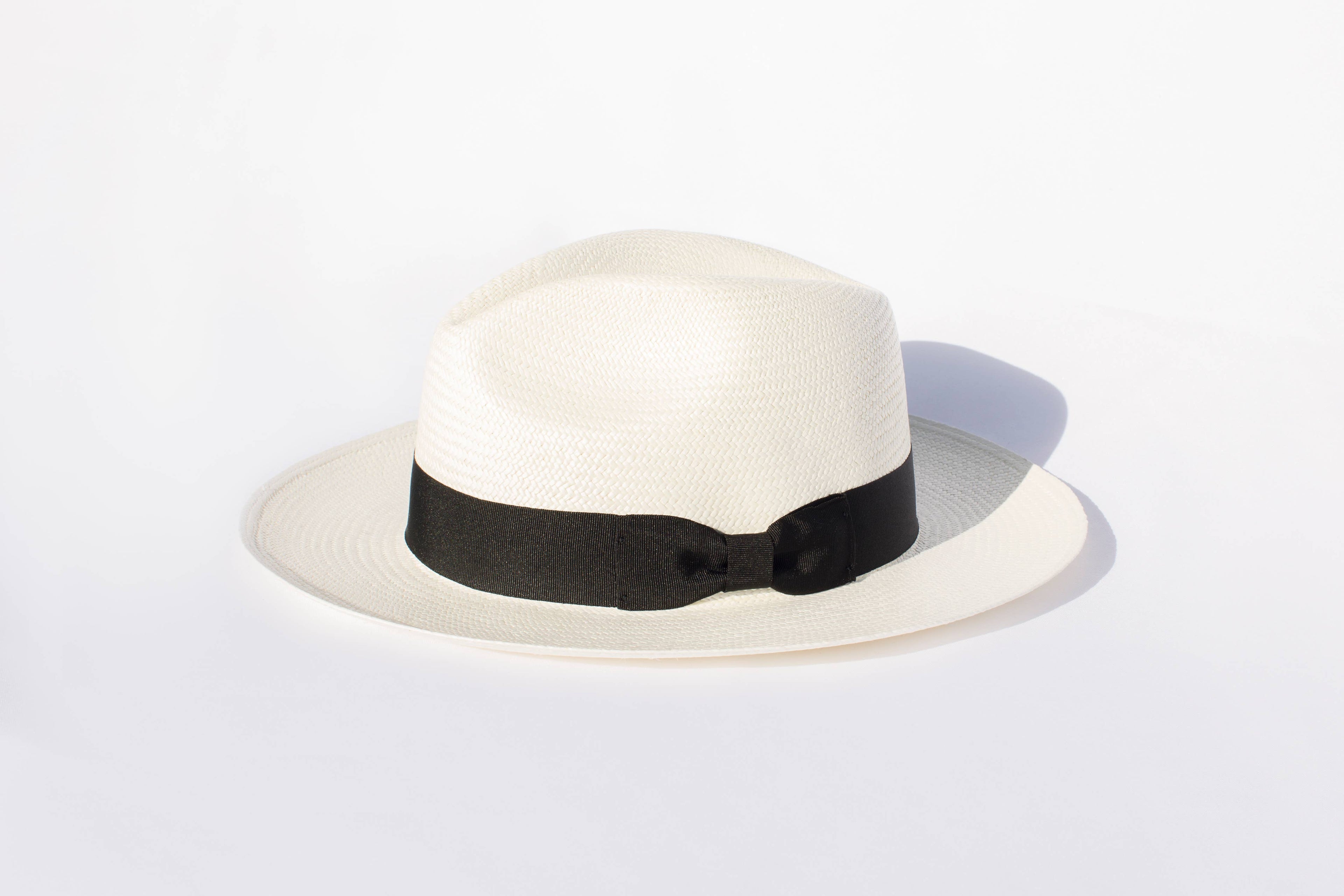 Elegancia Tropical Genuine Panama Hats - Classic White Panama Hat - Handmade Straw Hat