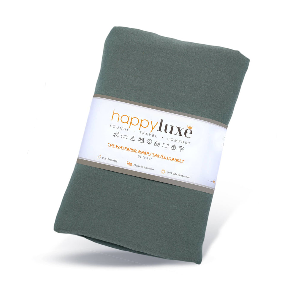 HappyLuxe - The Wayfarer Travel Wrap in Eco-Cashmere Sage Green