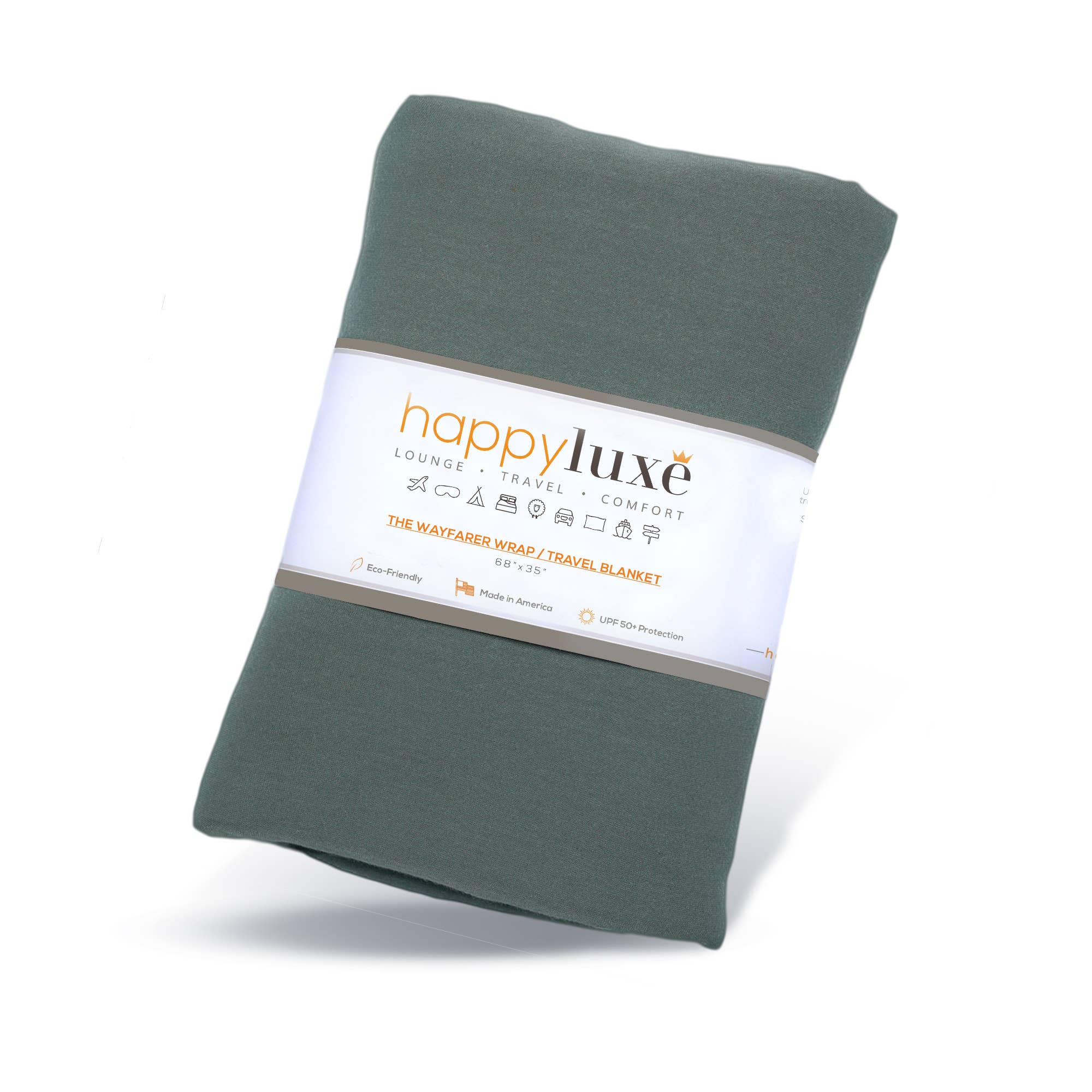 HappyLuxe - The Wayfarer Travel Wrap in Eco-Cashmere Sage Green