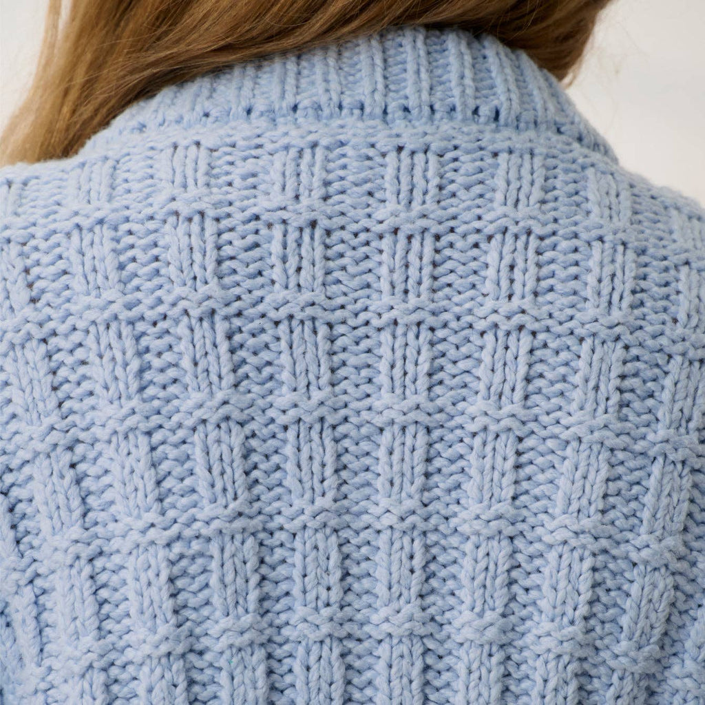 LUNYA - Cloud Cotton Basket Stitch Cardigan