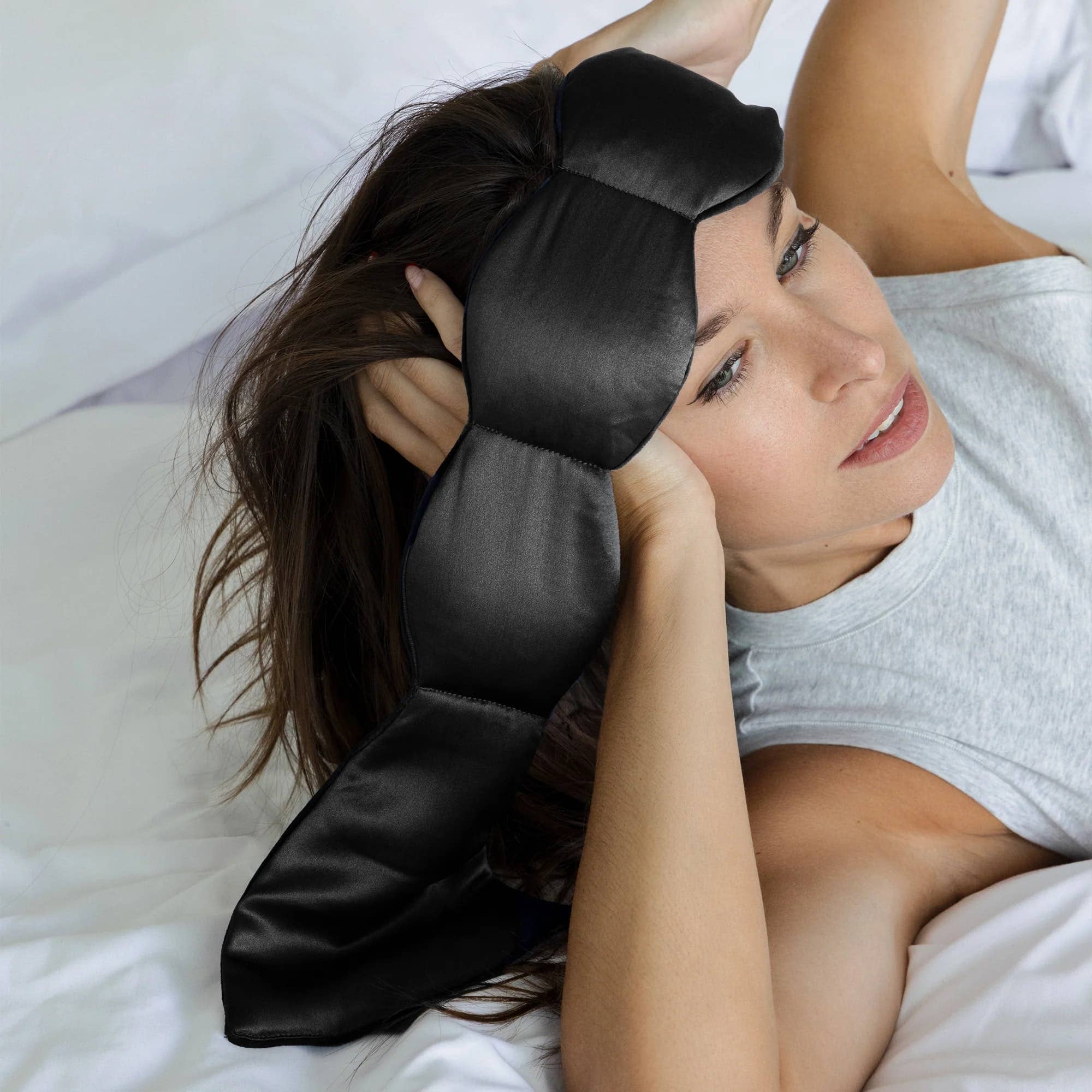 nodpod - Silk Weighted Sleep Mask- Noir - Eye Mask