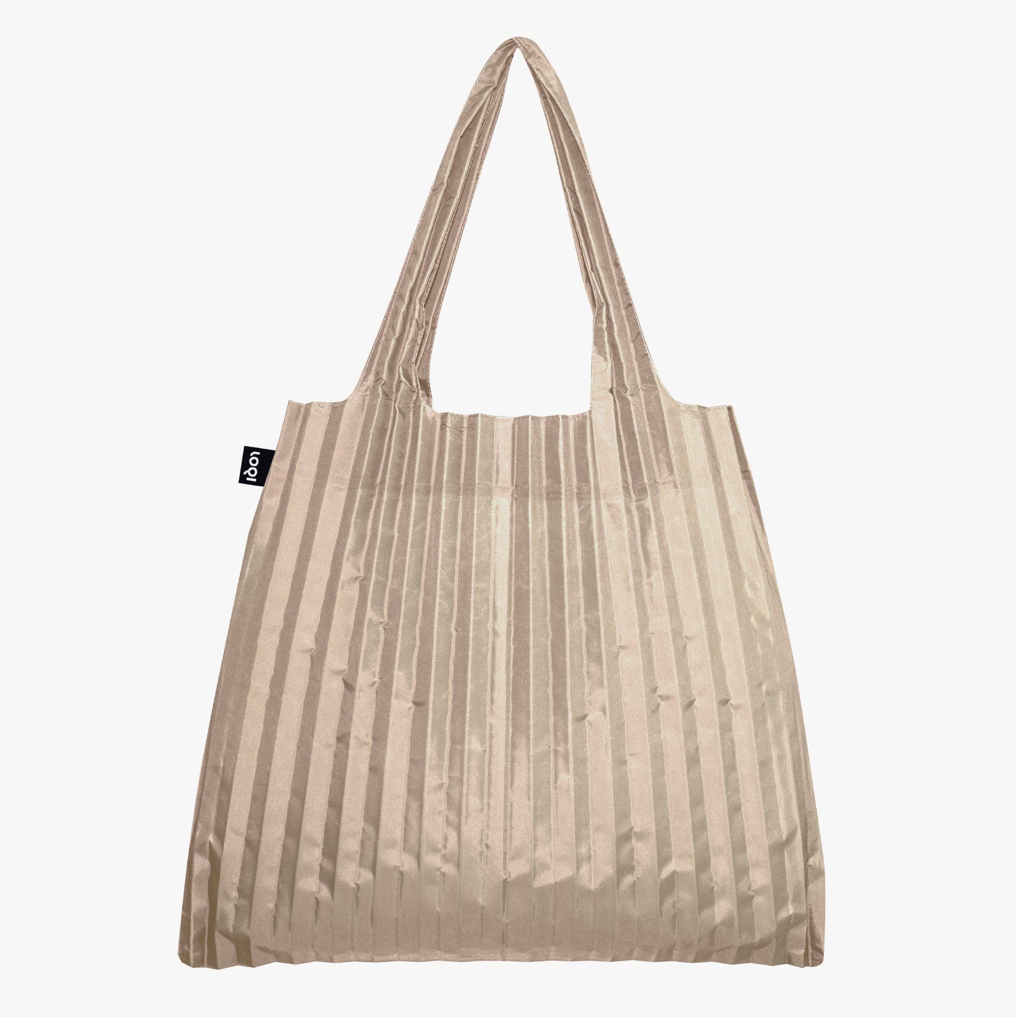 LOQI LLC - PLEATED Mocha Recycled Bag