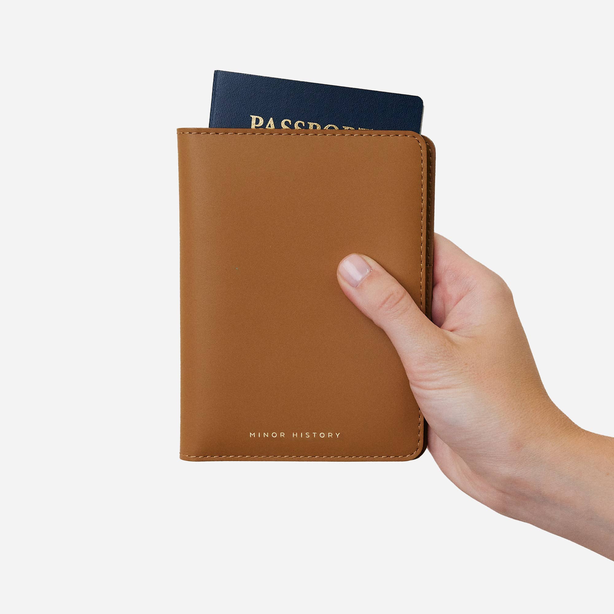 Minor History - The Atlas Passport Wallet in Saddle