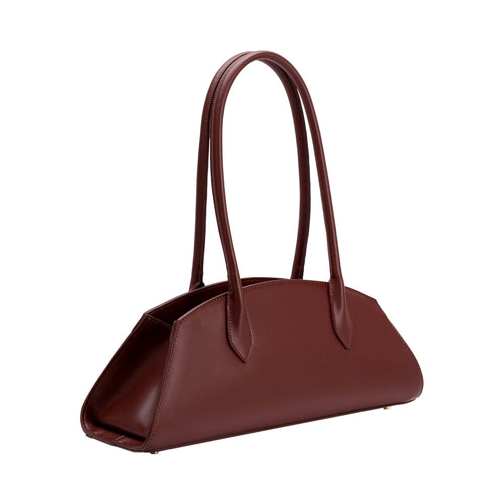 Melie Bianco - Birdie Burgundy Recycled Vegan Leather Shoulder Bag