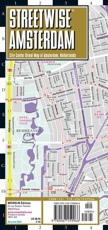 Simon & Schuster - Streetwise Amsterdam Map by Michelin