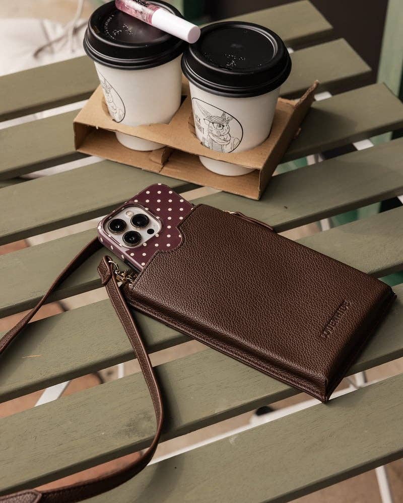 Louenhide - Suki RFID Phone Bag - Chocolate