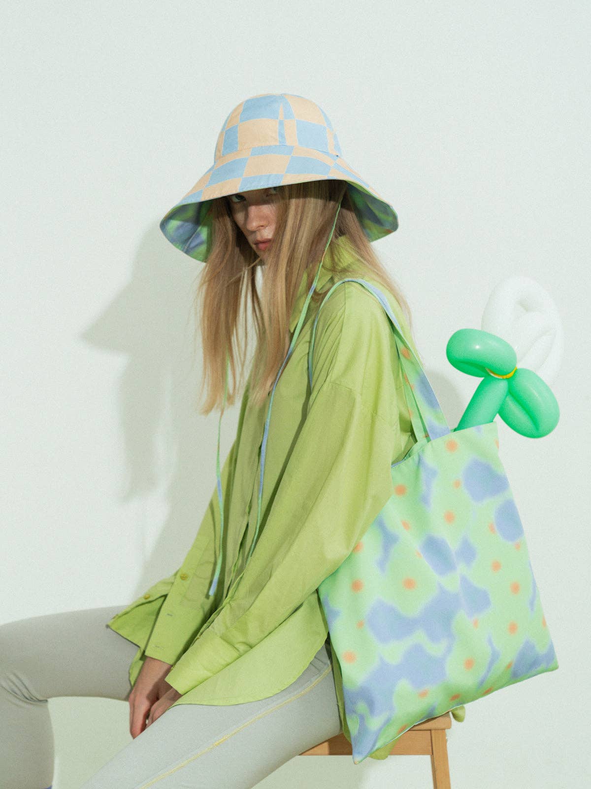 Lost Pattern NYC - "Day Dream" Reversible Sun Hat - Blue