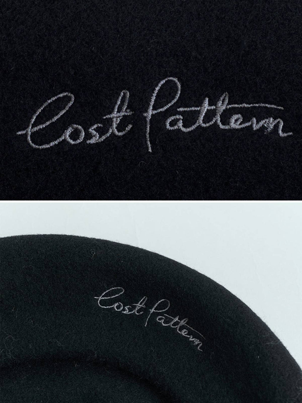 Lost Pattern NYC - "Bon Chic" Wool Beret - Black