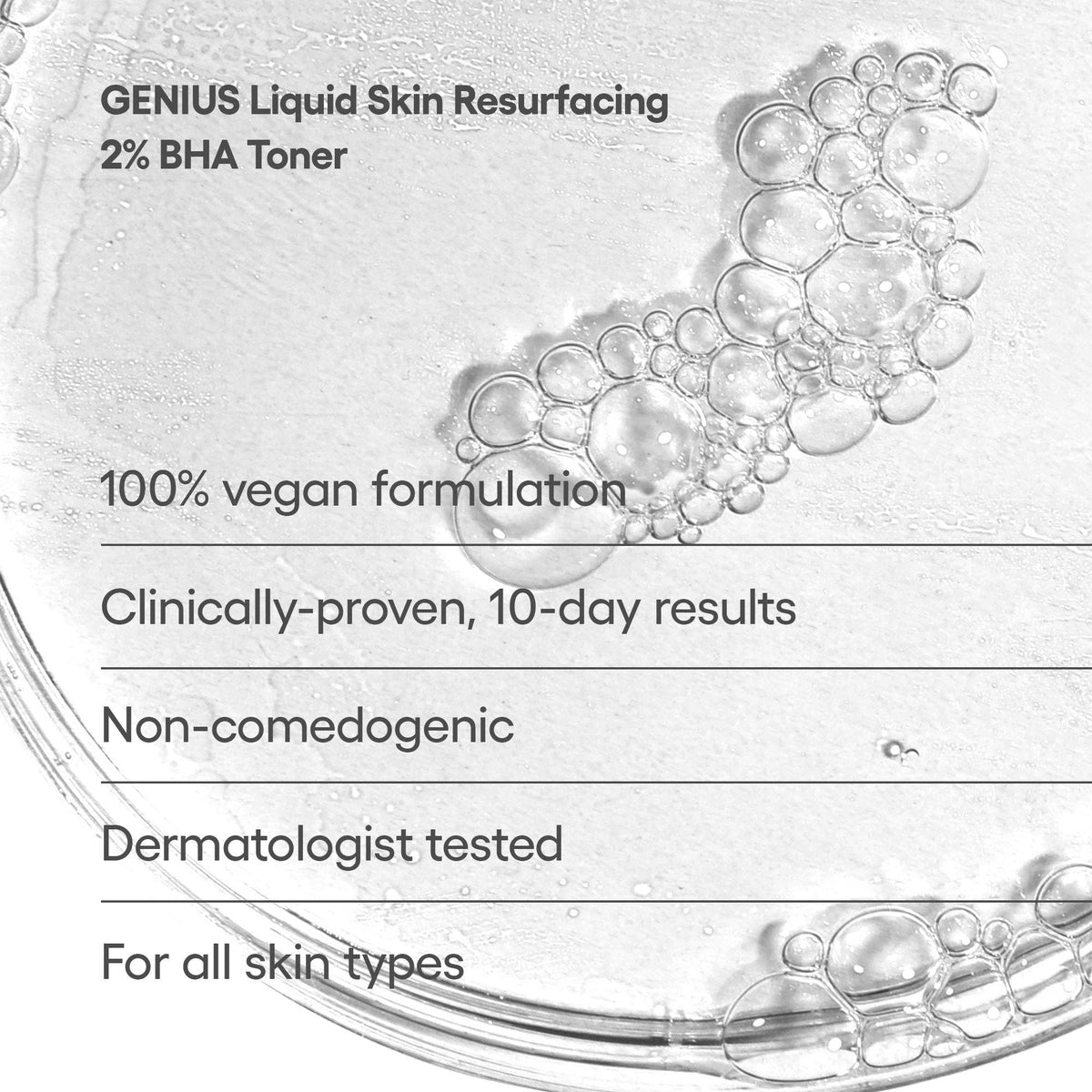 Algenist - GENIUS Liquid Skin Resurfacing 2% BHA Toner