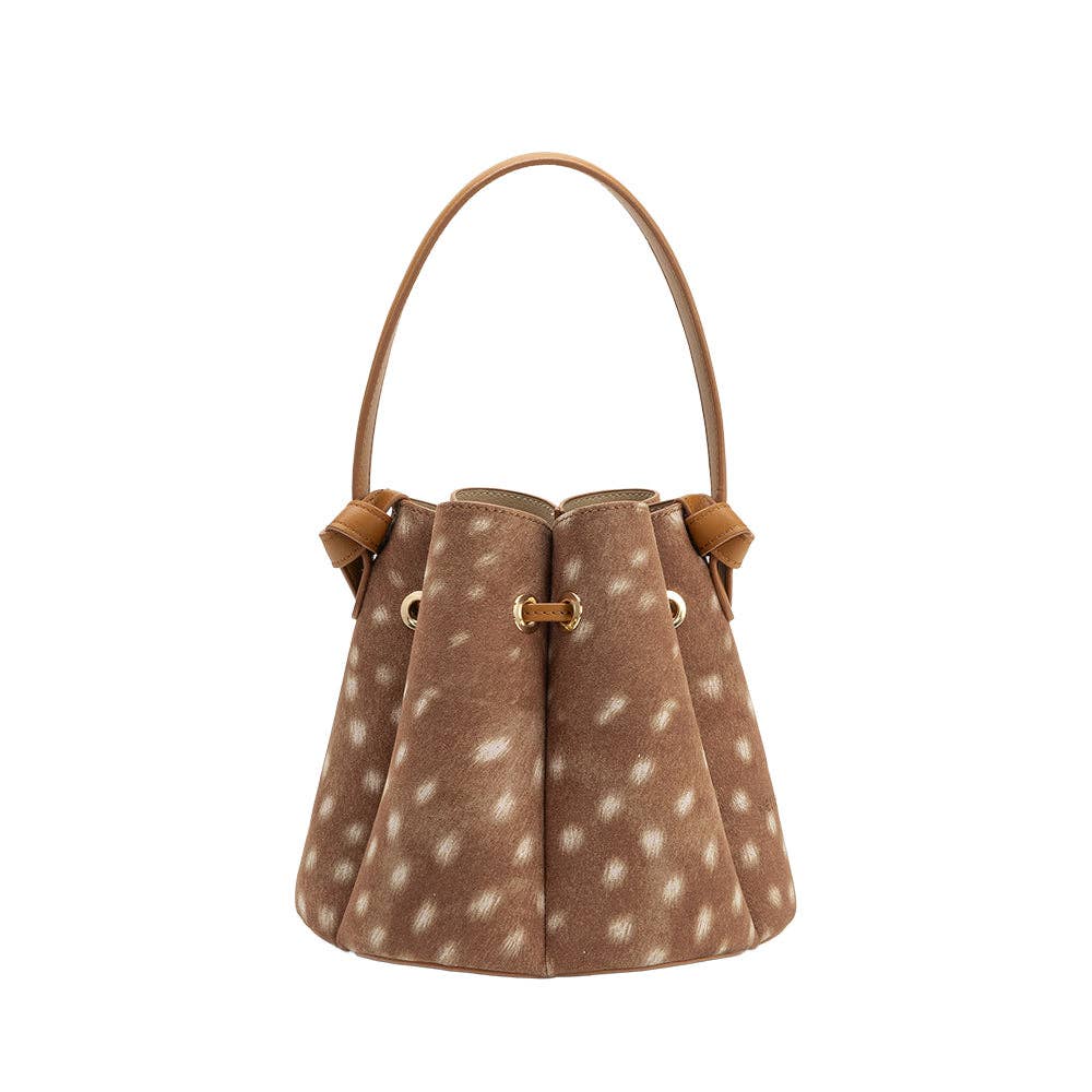 Melie Bianco - Laguna Mini Bambi Recycled Vegan Suede Top Handle Bag