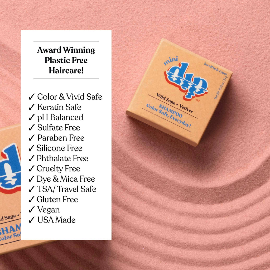 Dip - Mini Dip Shampoo Bar: Color Safe, Everyday - Wild Sage & Vetiver