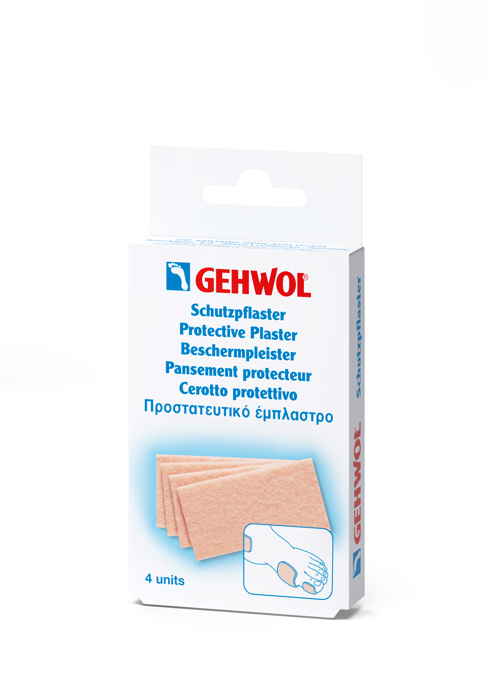 GEHWOL Foot Care - Protective Plaster - Thick, 4 Pieces