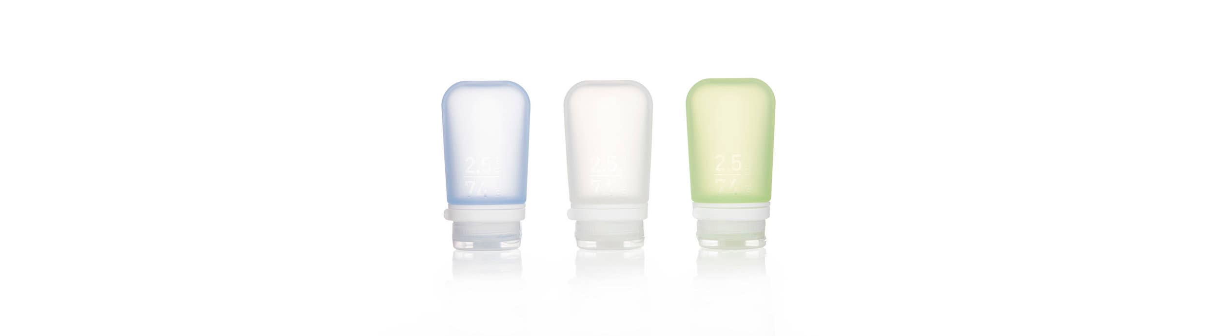 humangear - GoToob+ 3-Pack Refillable Silicone Travel Bottles
