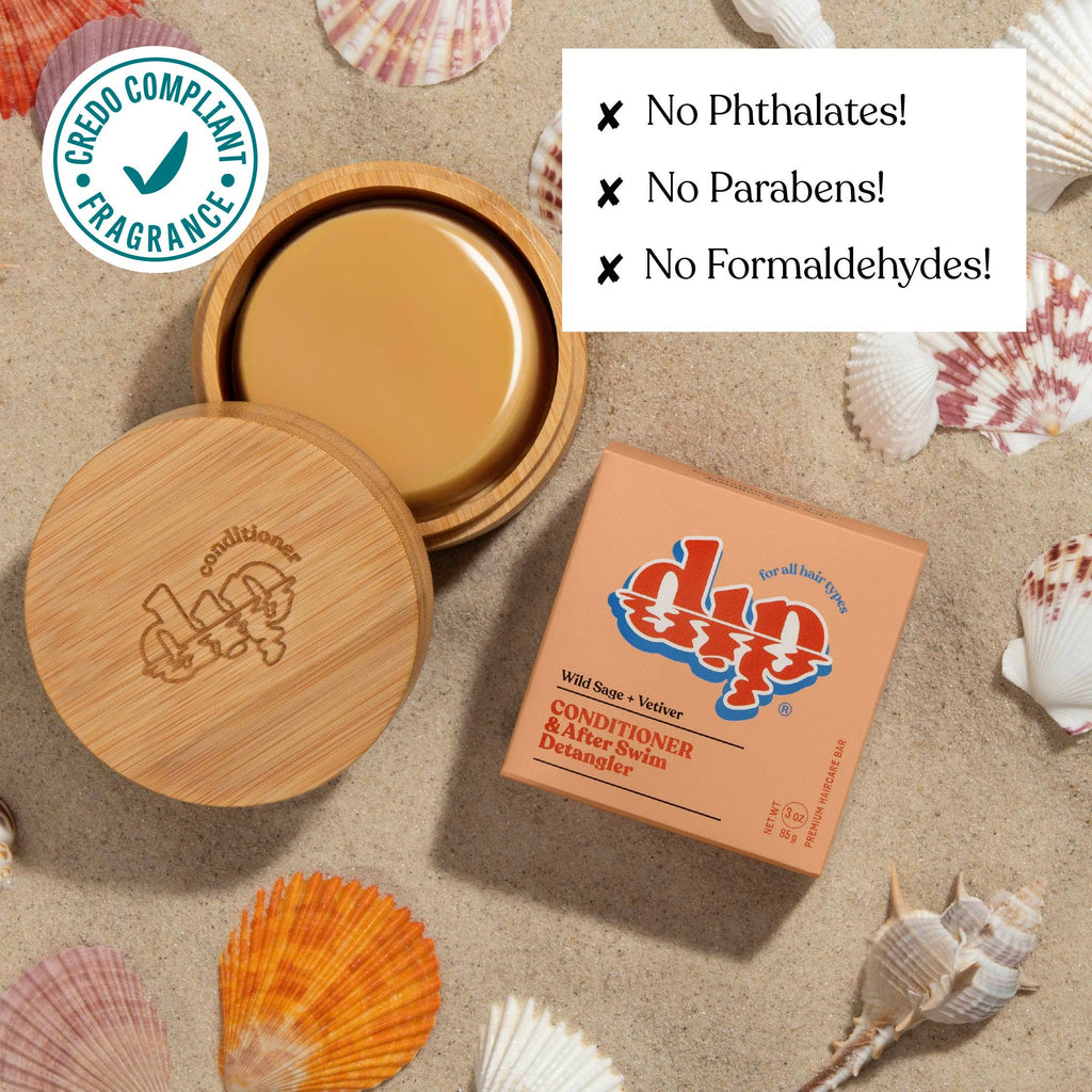 Dip - Dip Conditioner Bar & After Swim Detangler - Wild Sage & Vetiver