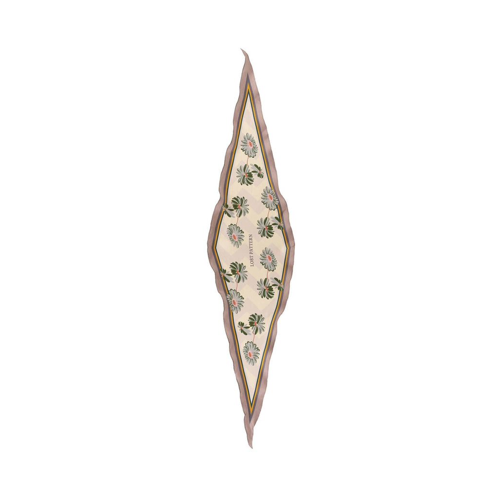 Lost Pattern NYC - "Daisy" Silk Diamond Neckerchief