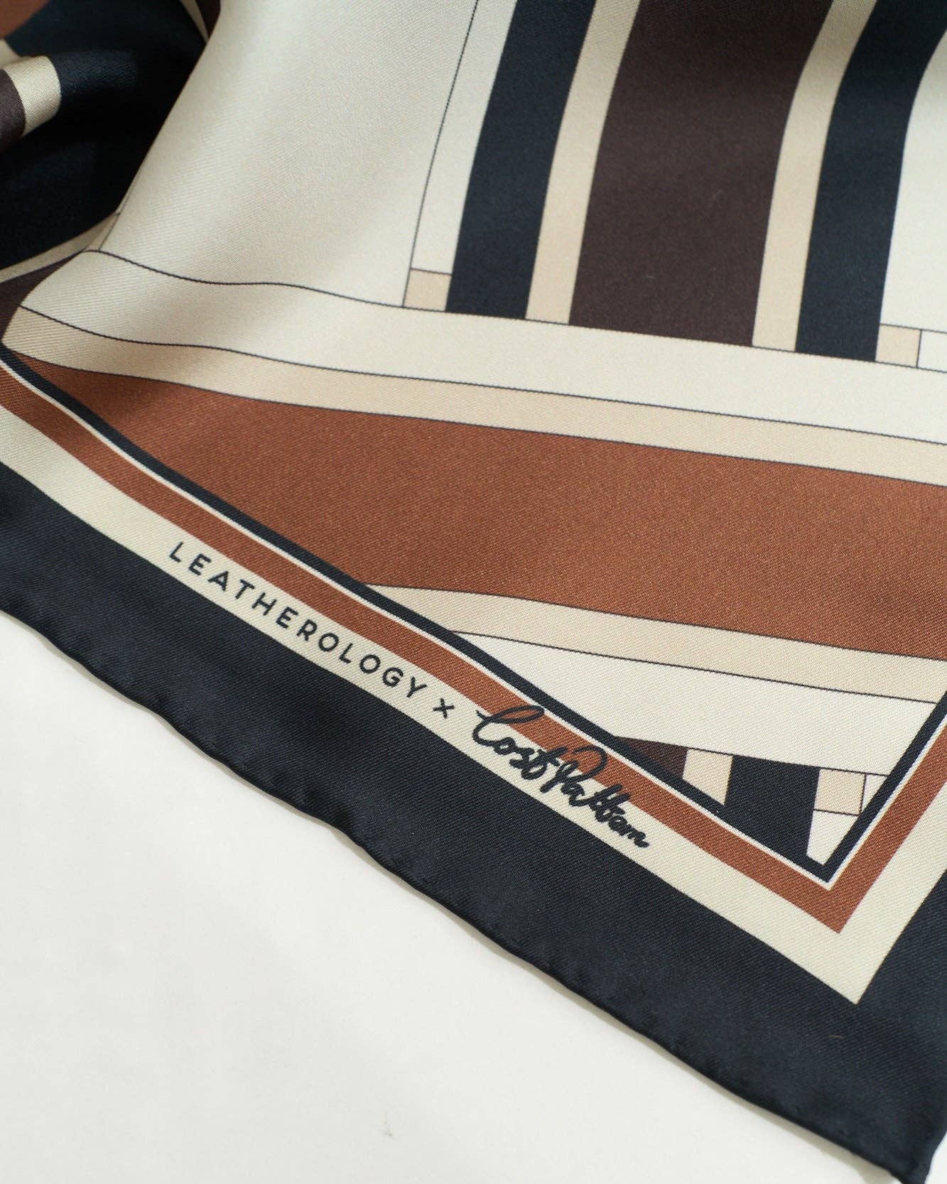 Lost Pattern x Leatherology Silk Square Scarf
