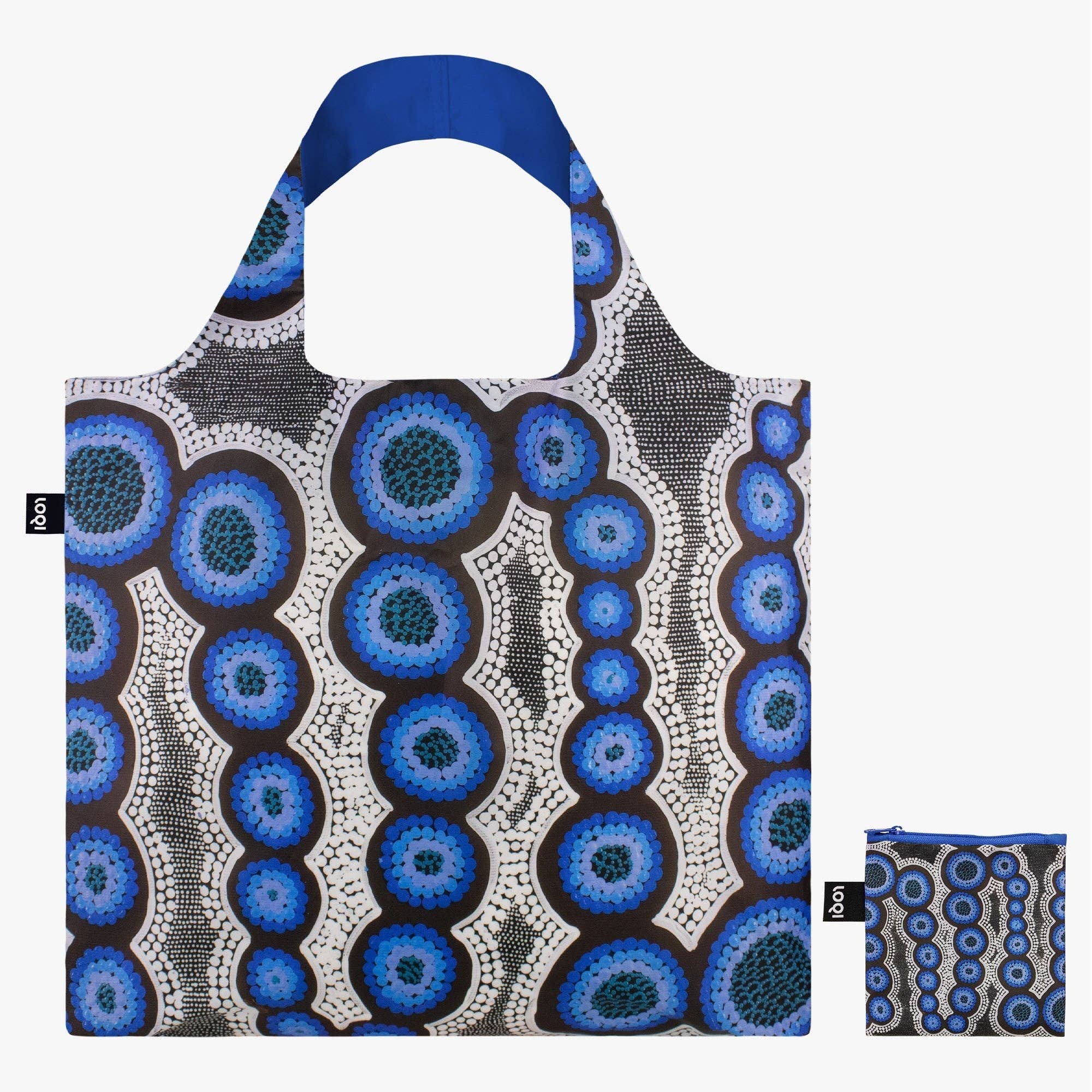 LOQI LLC - KIRSTEN  NANGALA EGAN Water Dreaming Blue Recycled Bag