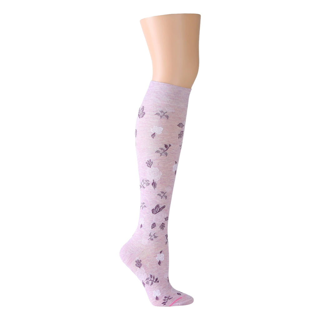 Dr. Motion - FRENCH ROSES | KNEE-HIGH COMPRESSION SOCKS FOR WOMEN