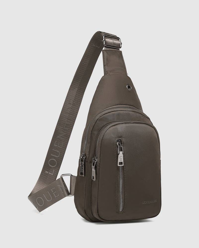 Louenhide - Boyd Nylon Sling Bag - Chocolate