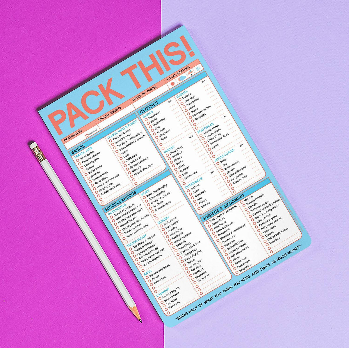 Hachette Book Group - Pack This Pad