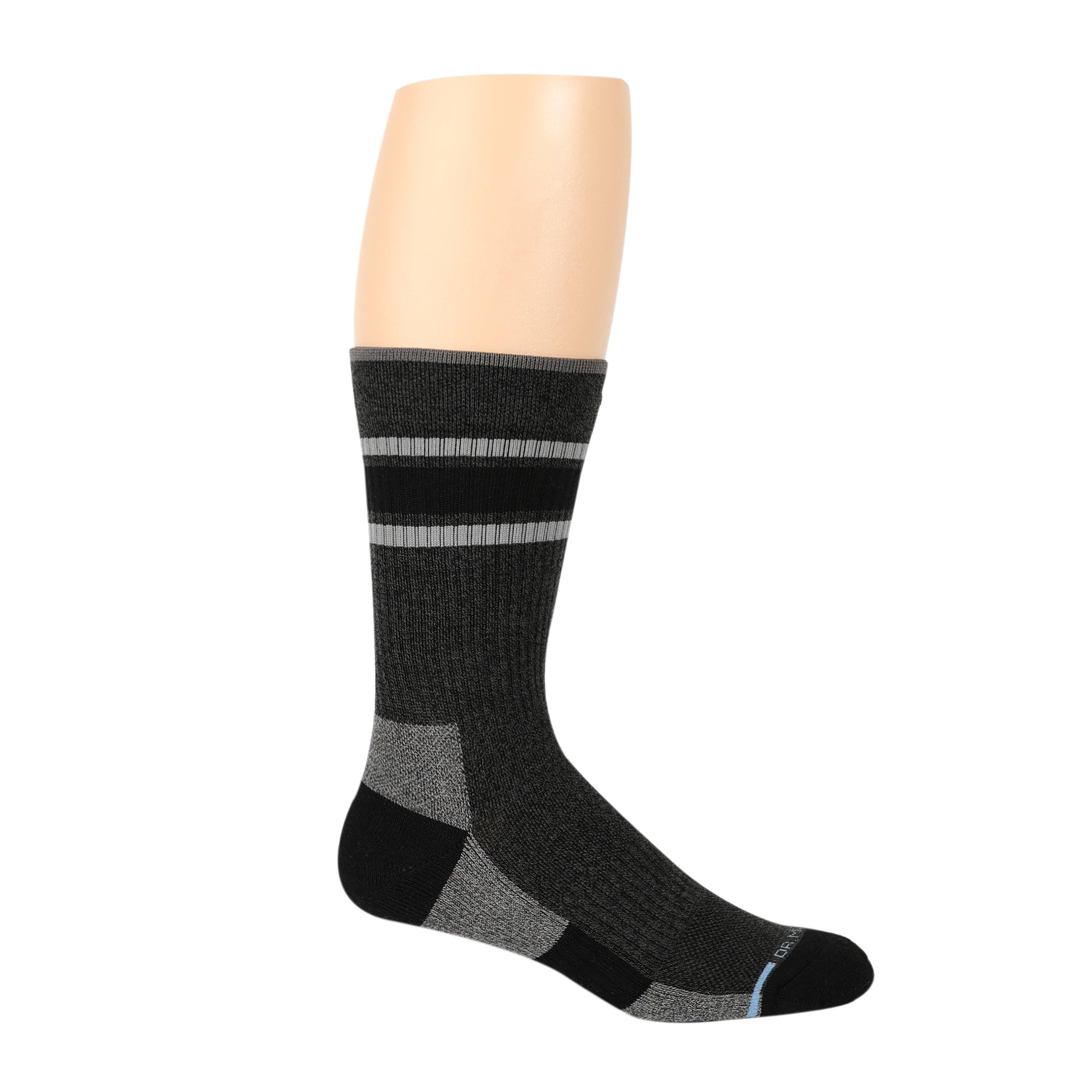 Dr. Motion - Varsity Top Stripe | Compression Outdoor Medium Weight Crew For Men