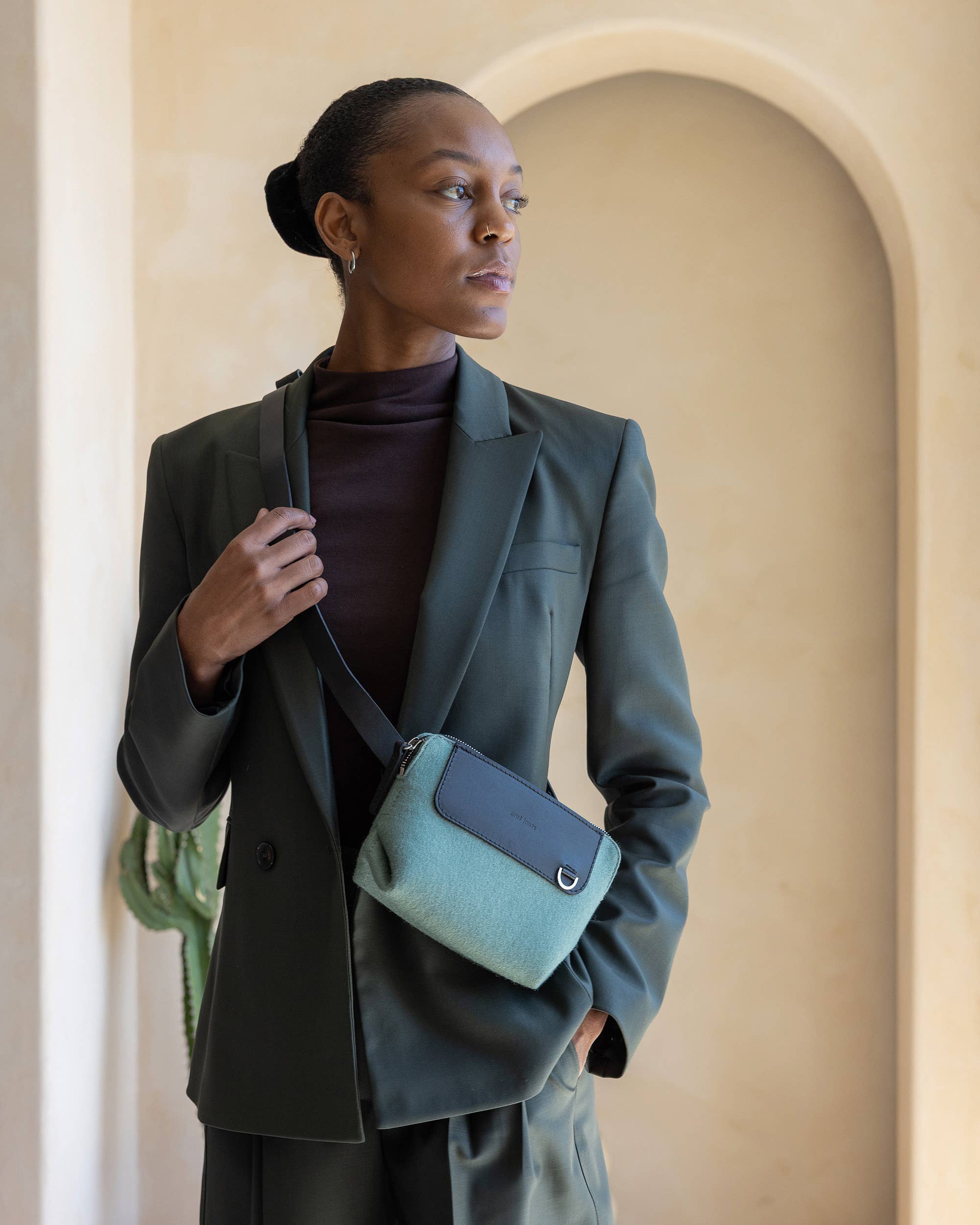 Graf Lantz - Bedford Merino Wool Belt Bag - Spruce Black
