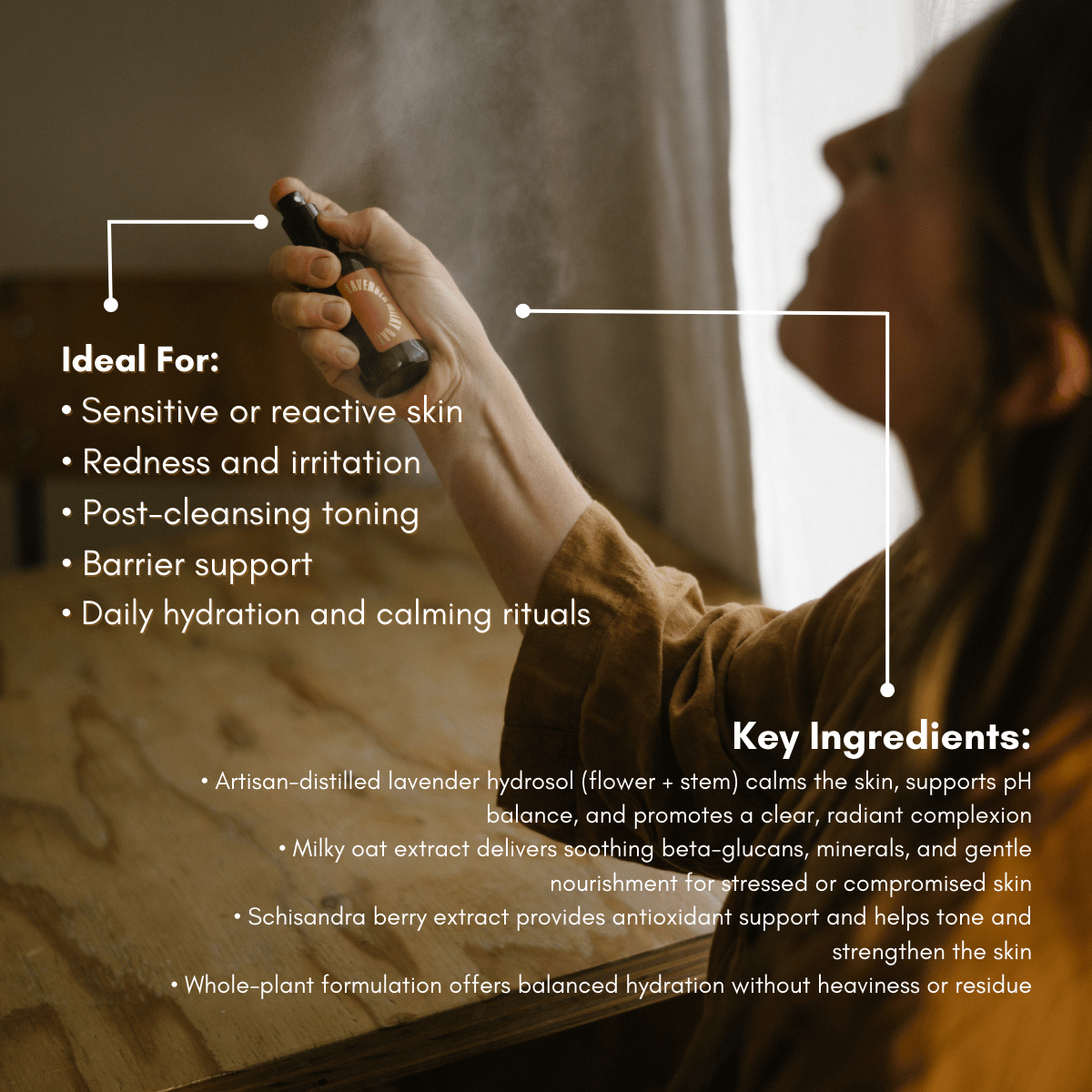 Urb Apothecary - Lavender Milky Oat Toning Mist – Soothing Artisan Hydrosol