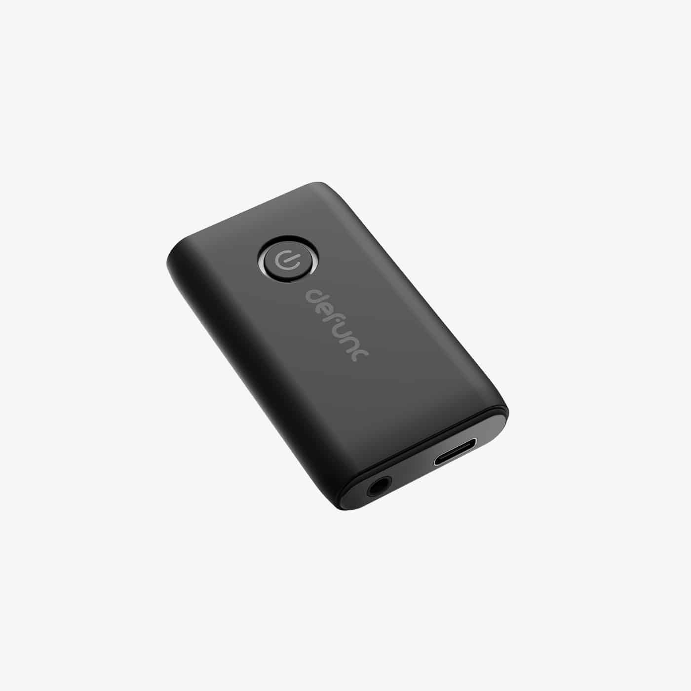 Defunc True Travel Bluetooth earbuds adapter on white background