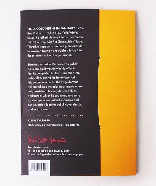 Herb Lester Associates - Bob Dylan's New York Revisited - Map and Guide