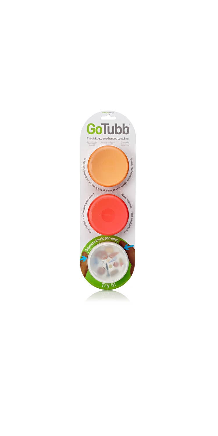humangear - GoTubb 3-Pack - Reusable Storage Travel Container
