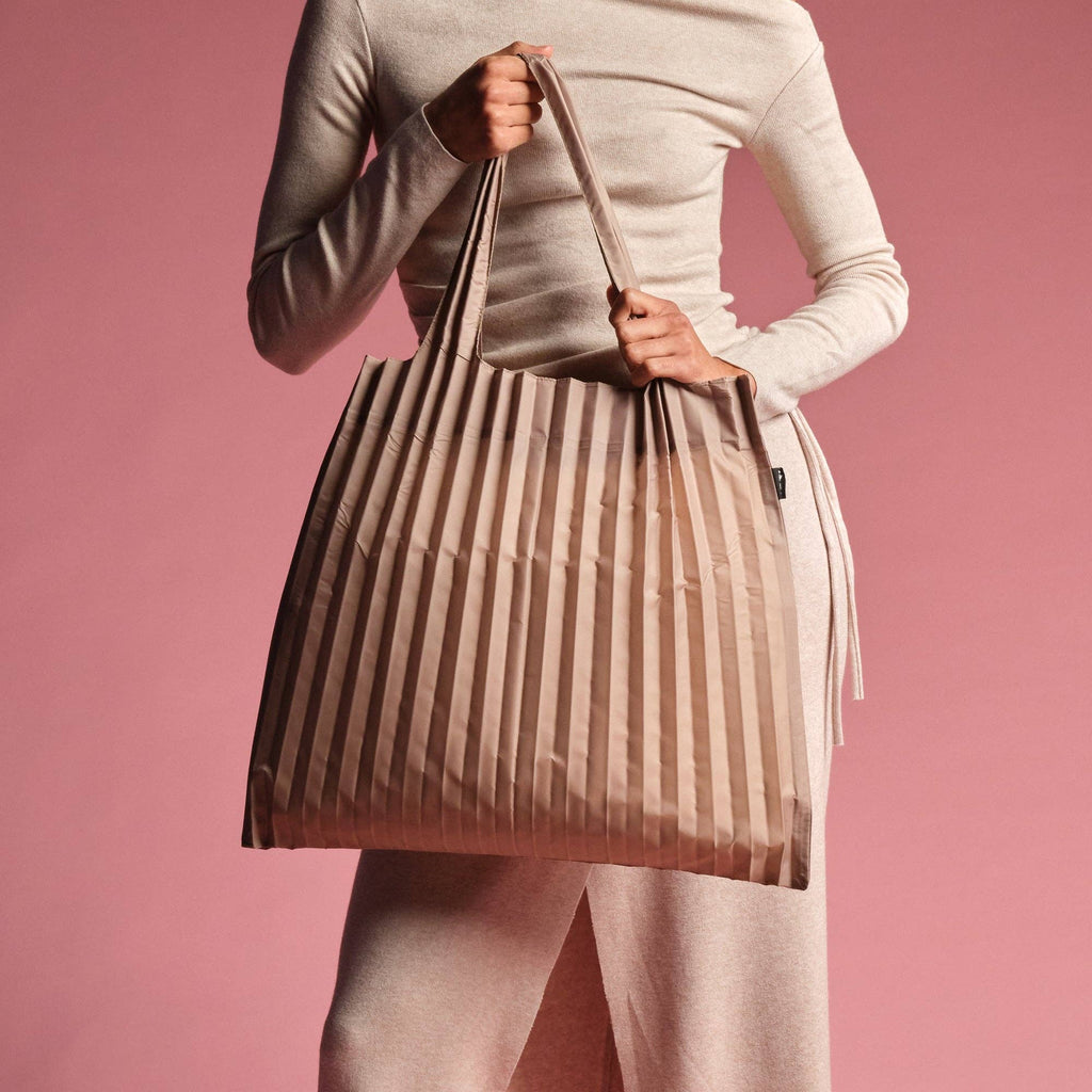 LOQI LLC - PLEATED Mocha Recycled Bag